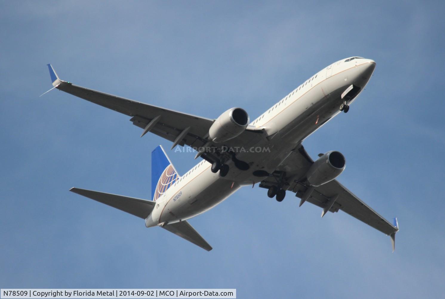 N78509, 2008 Boeing 737-824 C/N 31638, United
