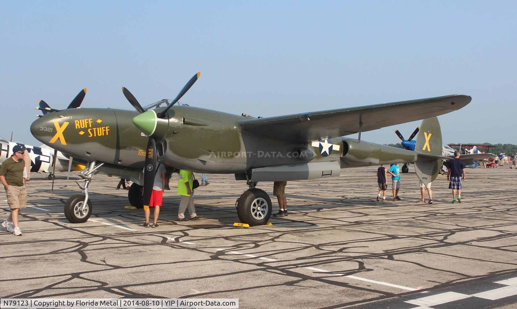 N79123, 1945 Lockheed P-38L-5 Lightning C/N 422-8235, P-38 Rough Stuff