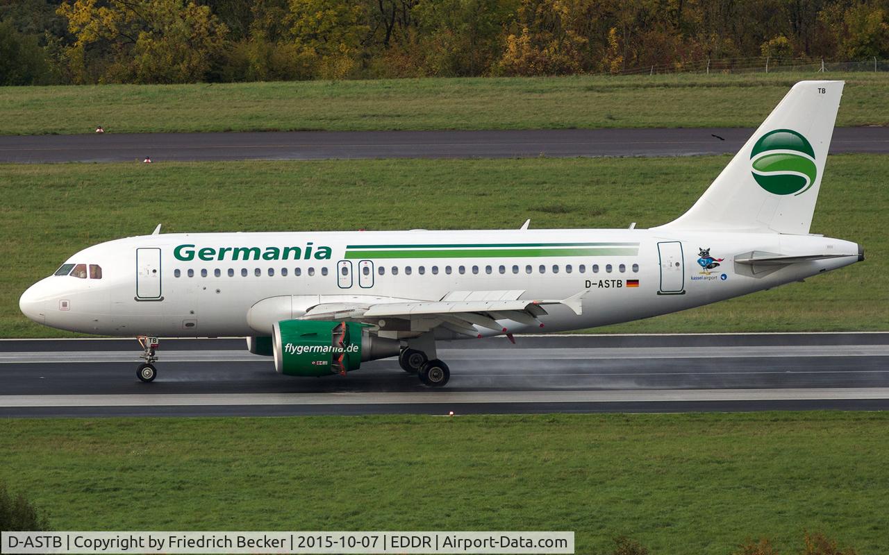D-ASTB, 2011 Airbus A319-112 C/N 4691, decelerating after touchdown, inbound from Malaga