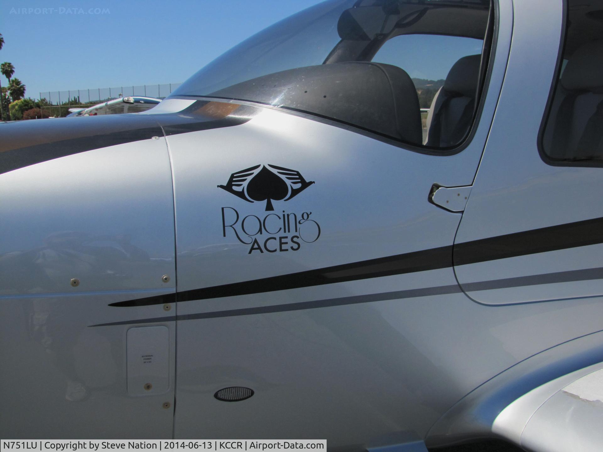 N751LU, 2013 Piper PA-28R-201 Cherokee Arrow III Cherokee Arrow III C/N 2844146, Liberty University 2013 Piper PA-28R-201 Cherokee Arrow II took part in 2014 Air Race Classic as race #14. Photo @ Buchanan Field, Concord, CA prior to start of 1st leg of the annual cross country event. Close-Up left side showing 