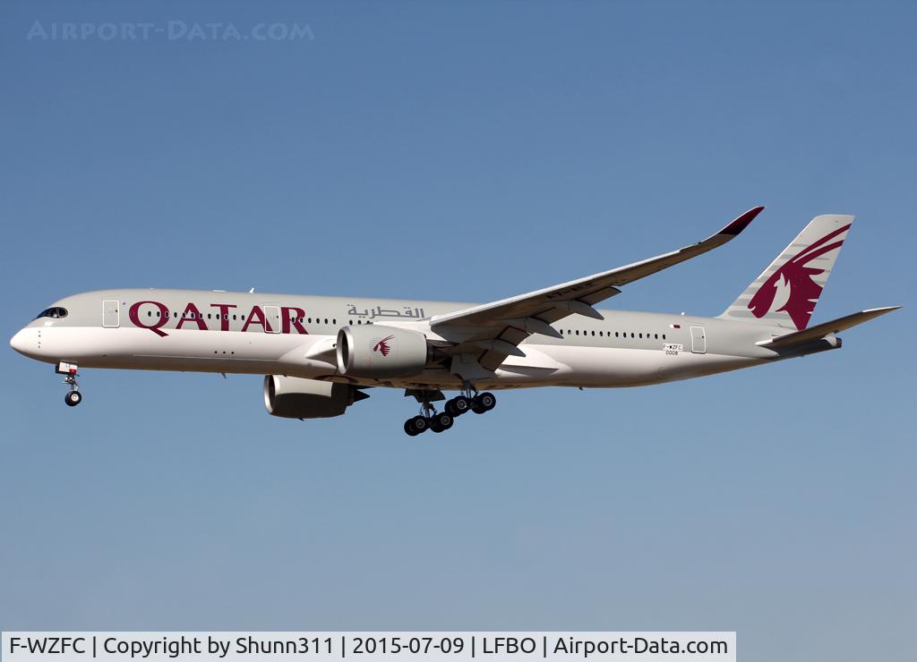 F-WZFC, 2015 Airbus A350-941 C/N 008, C/n 0008 - To be A7-ALE