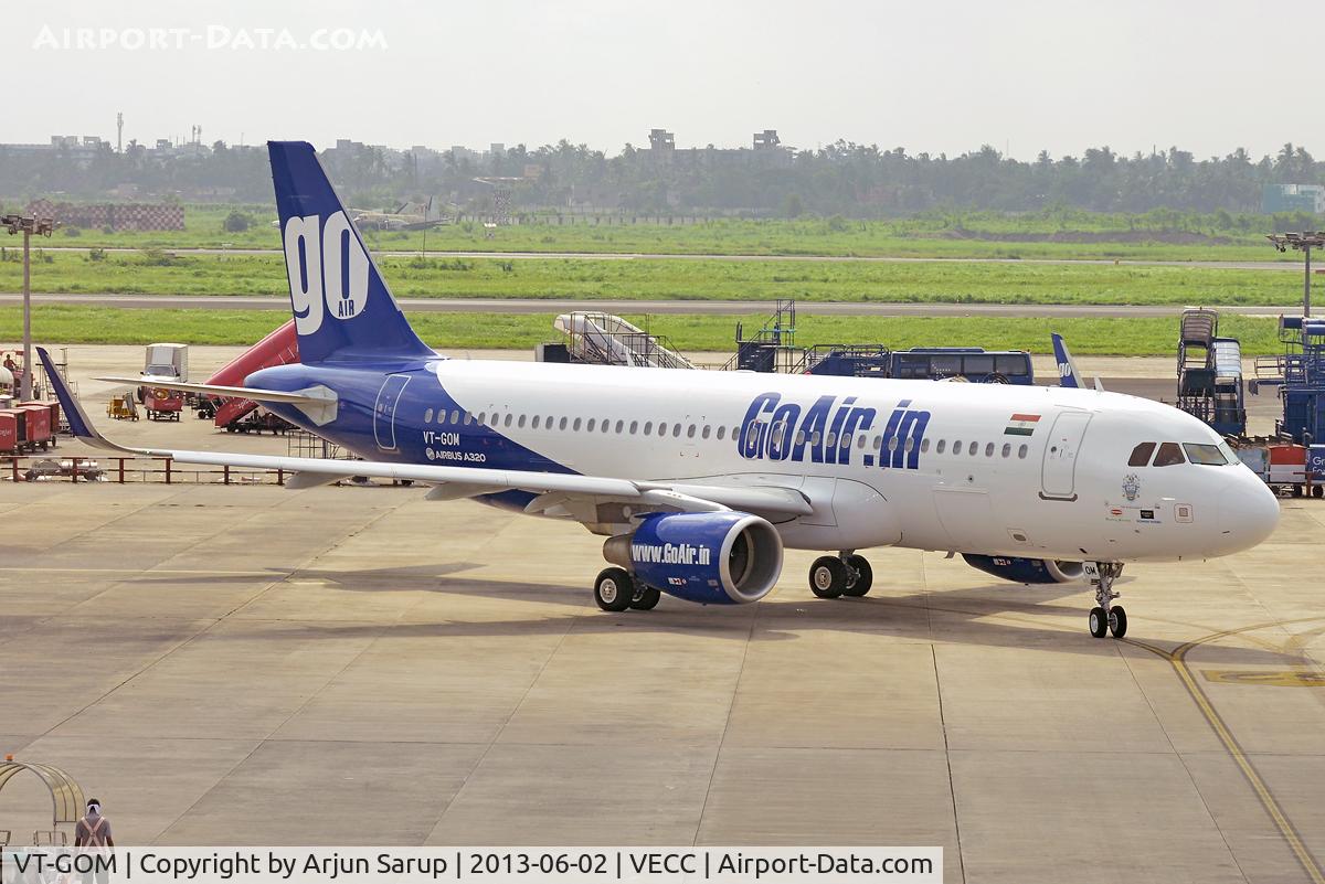 VT-GOM, 2003 Airbus A320-214 C/N 5552, Taxiing in to NSCBIA.