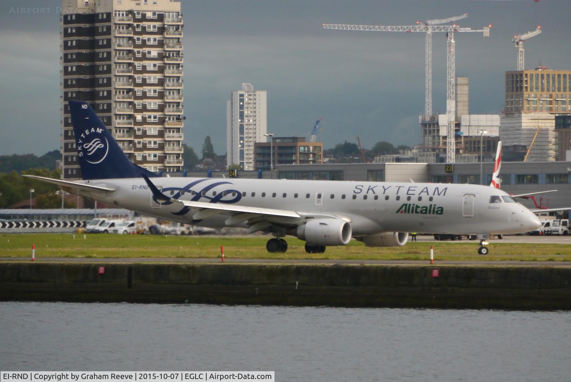 EI-RND, 2012 Embraer 190LR (ERJ-190-100LR) C/N 19000512, Just landed.
