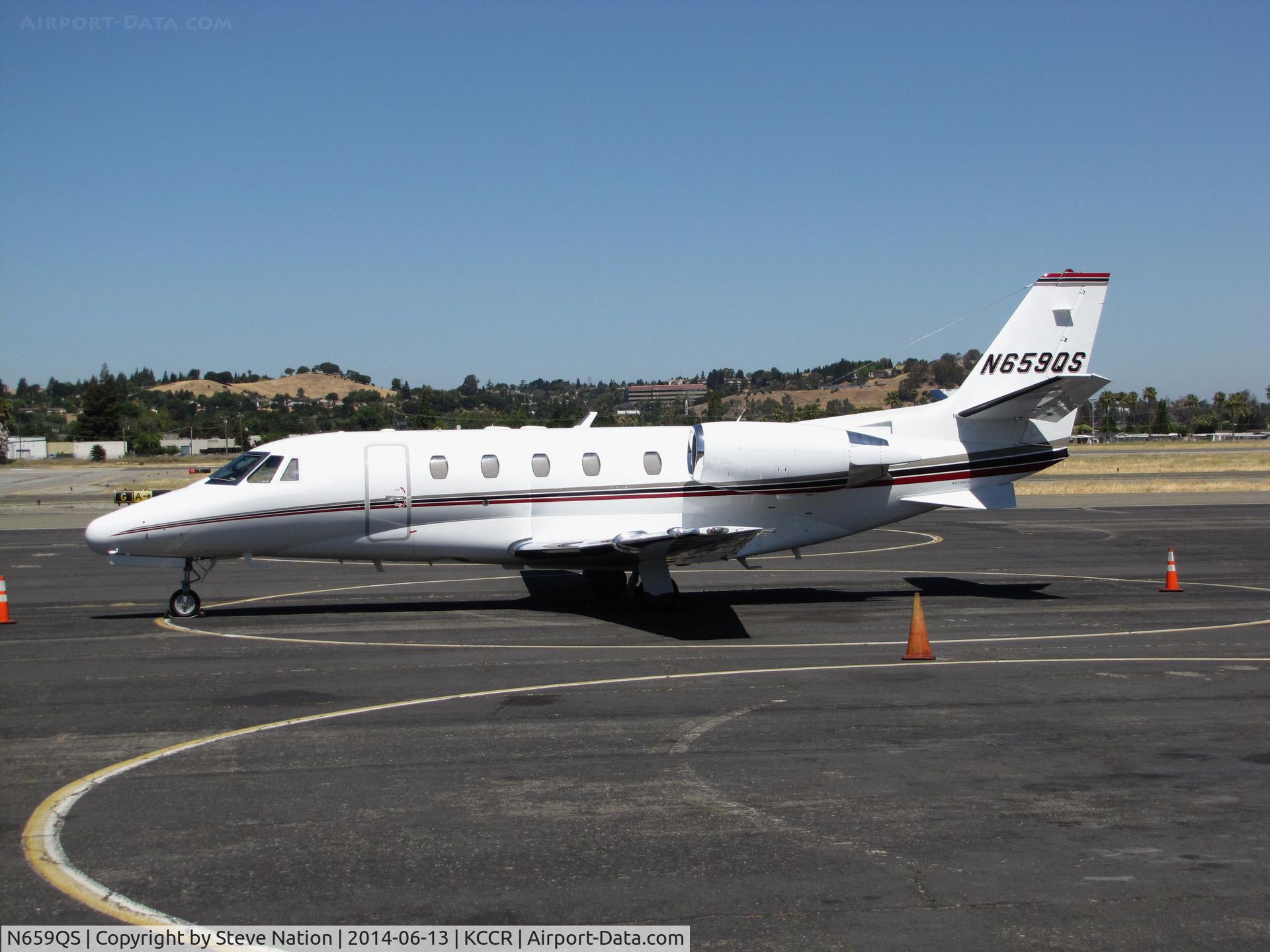 N659QS, 2004 Cessna 560 Citation Excel C/N 560-5359, NetJets 2004 Cessna 560XL (c/n 560-5359) on Pacific States Aviation ramp @ Buchanan Field, Concord, CA