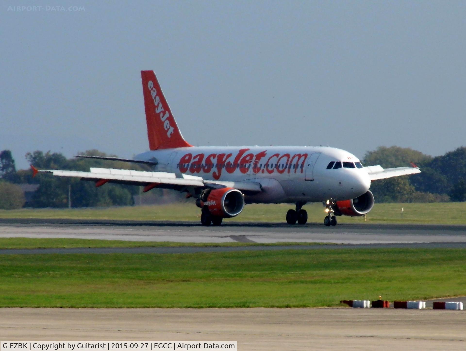 G-EZBK, 2007 Airbus A319-111 C/N 3041, At Manchester