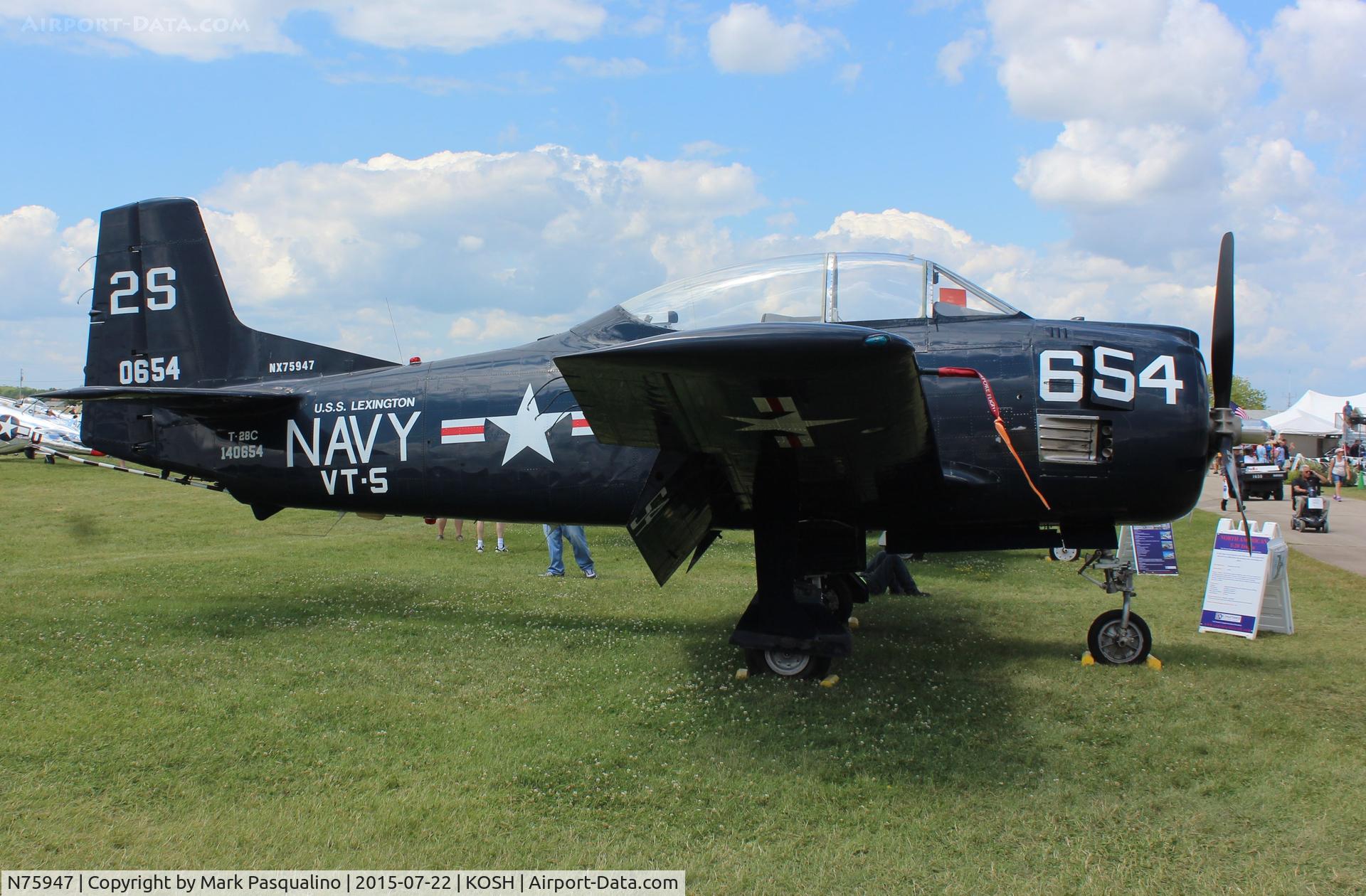 N75947, 1957 North American T-28C Trojan C/N 226-231 (140654), North American T-28C