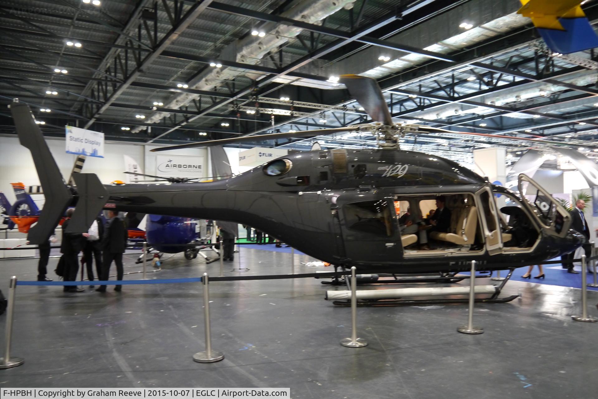 F-HPBH, 2014 Bell 429 GlobalRanger C/N 57199, On display at Helitech 2015.