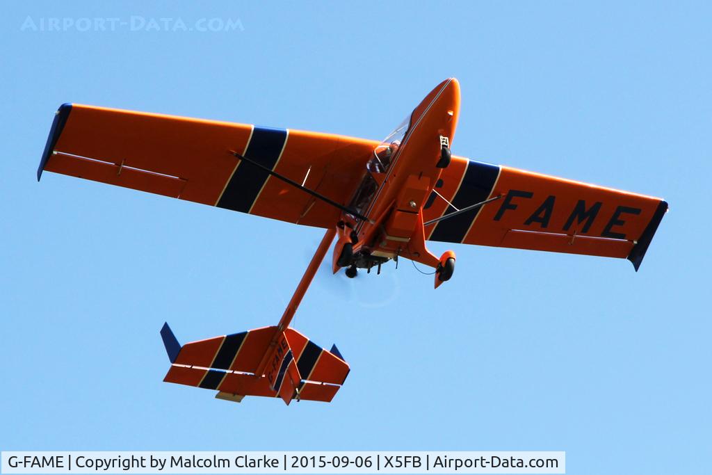 G-FAME, 1997 CFM Starstreak Shadow SA-II C/N PFA 206A-12973,  CFM Starstreak Shadow SA-II at Fishburn Airfield, September 6th 2015.