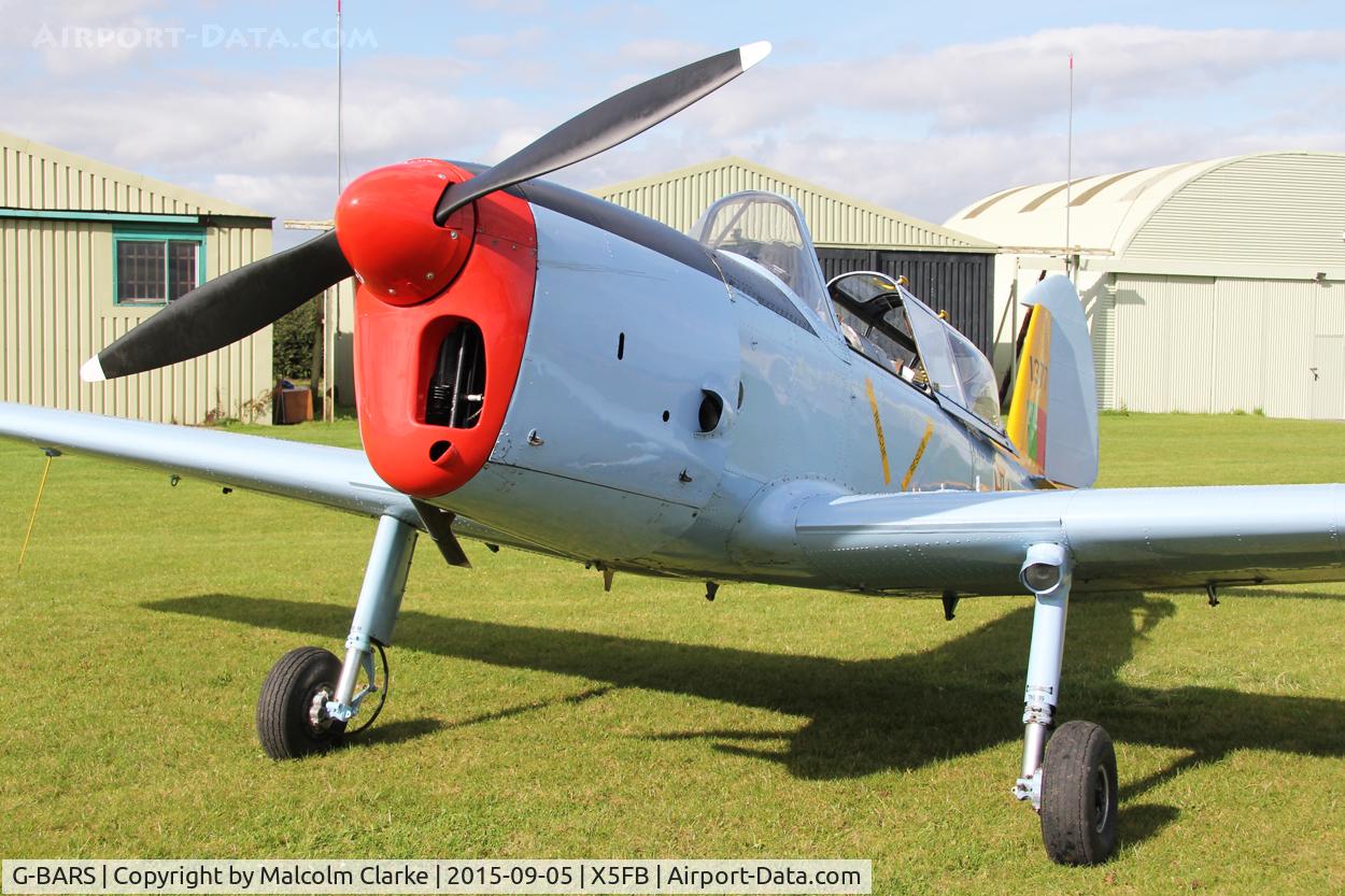 G-BARS, 1952 De Havilland DHC-1 Chipmunk T.10 C/N C1/0557, De Havilland DHC-1 Chipmunk 22, Fishburn Airfield, September 5th 2015.