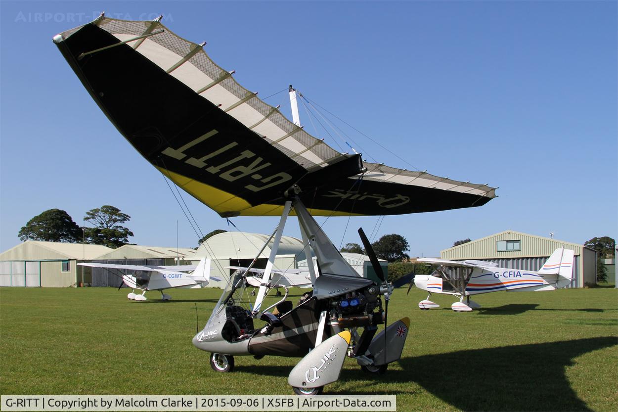 G-RITT, 2006 P&M Aviation Pegasus Quik C/N 8230, P&M Aviation Pegasus Quik, Fishburn Airfield, September 6th 2015.