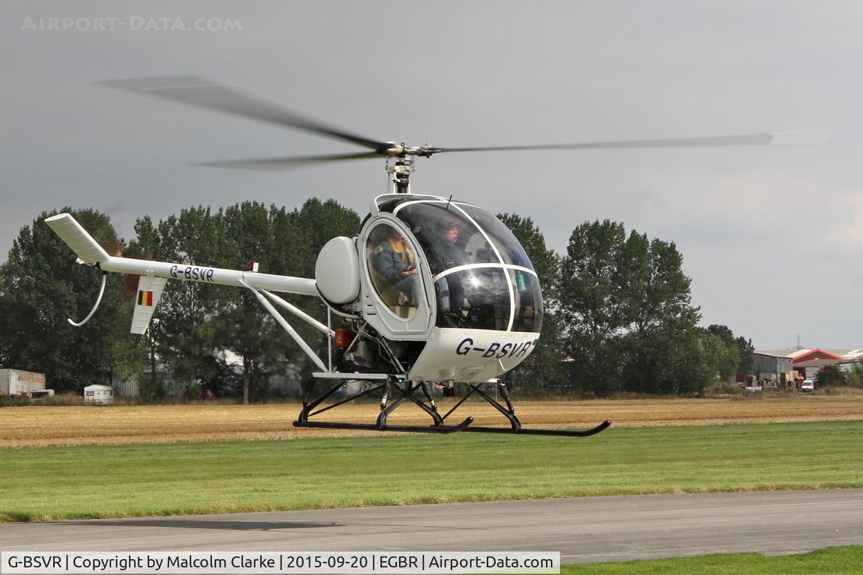 G-BSVR, 1986 Schweizer 269C C/N S-1236, Schweizer 269C at The Real Aeroplane Club's Helicopter Fly-In, Breighton Airfield, September 20th 2015.