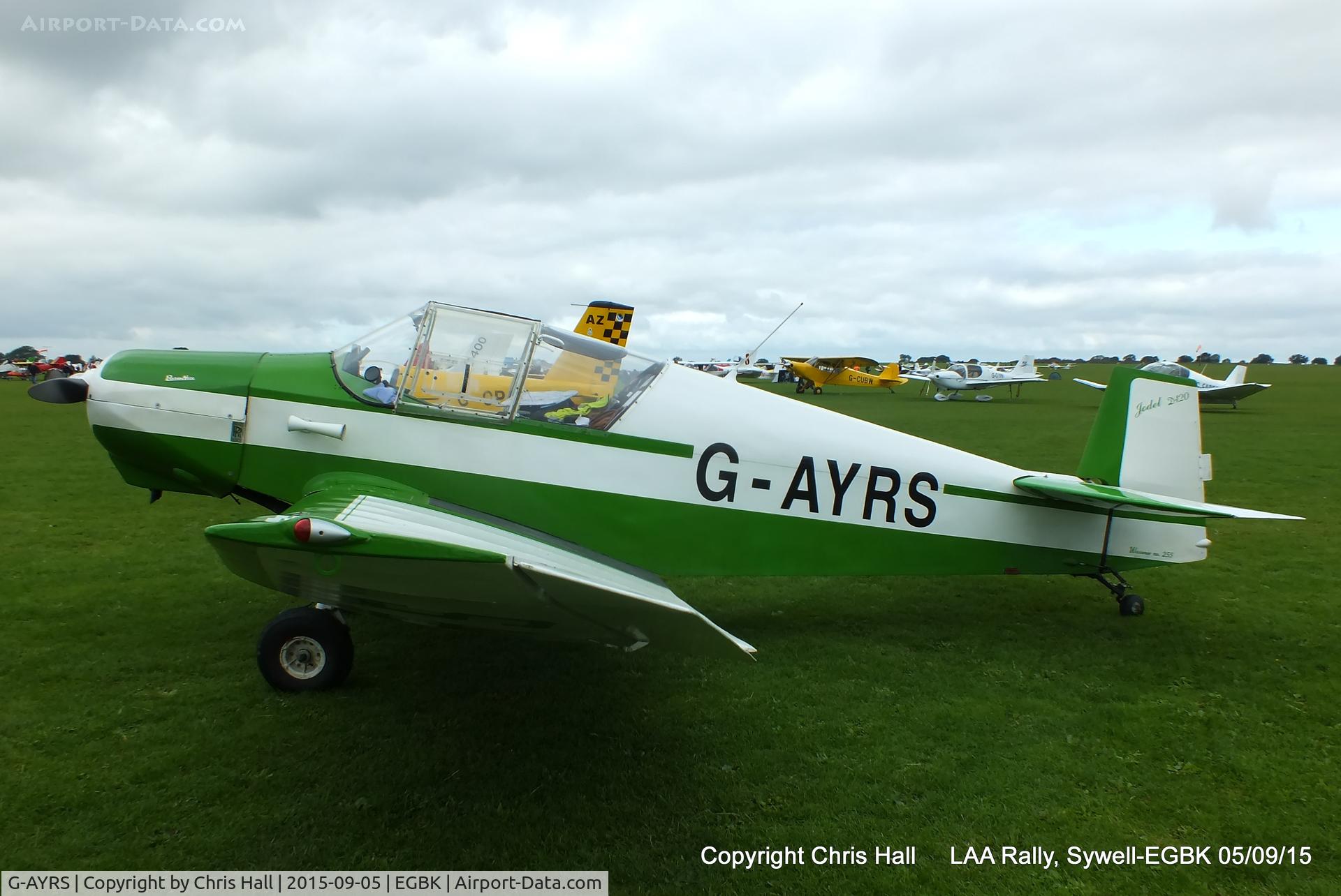 G-AYRS, 1964 Wassmer (Jodel) D-120 Paris-Nice C/N 255, at the LAA Rally 2015, Sywell