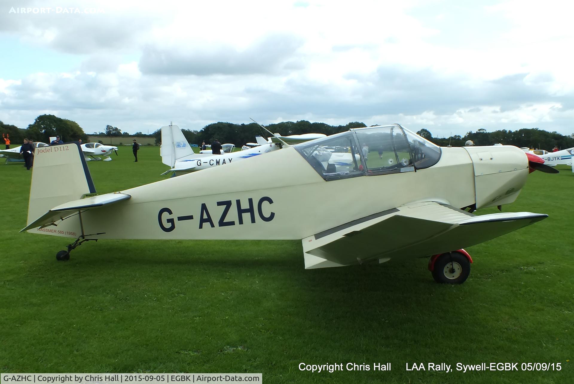G-AZHC, 1958 Wassmer (Jodel) D-112 Club C/N 585, at the LAA Rally 2015, Sywell