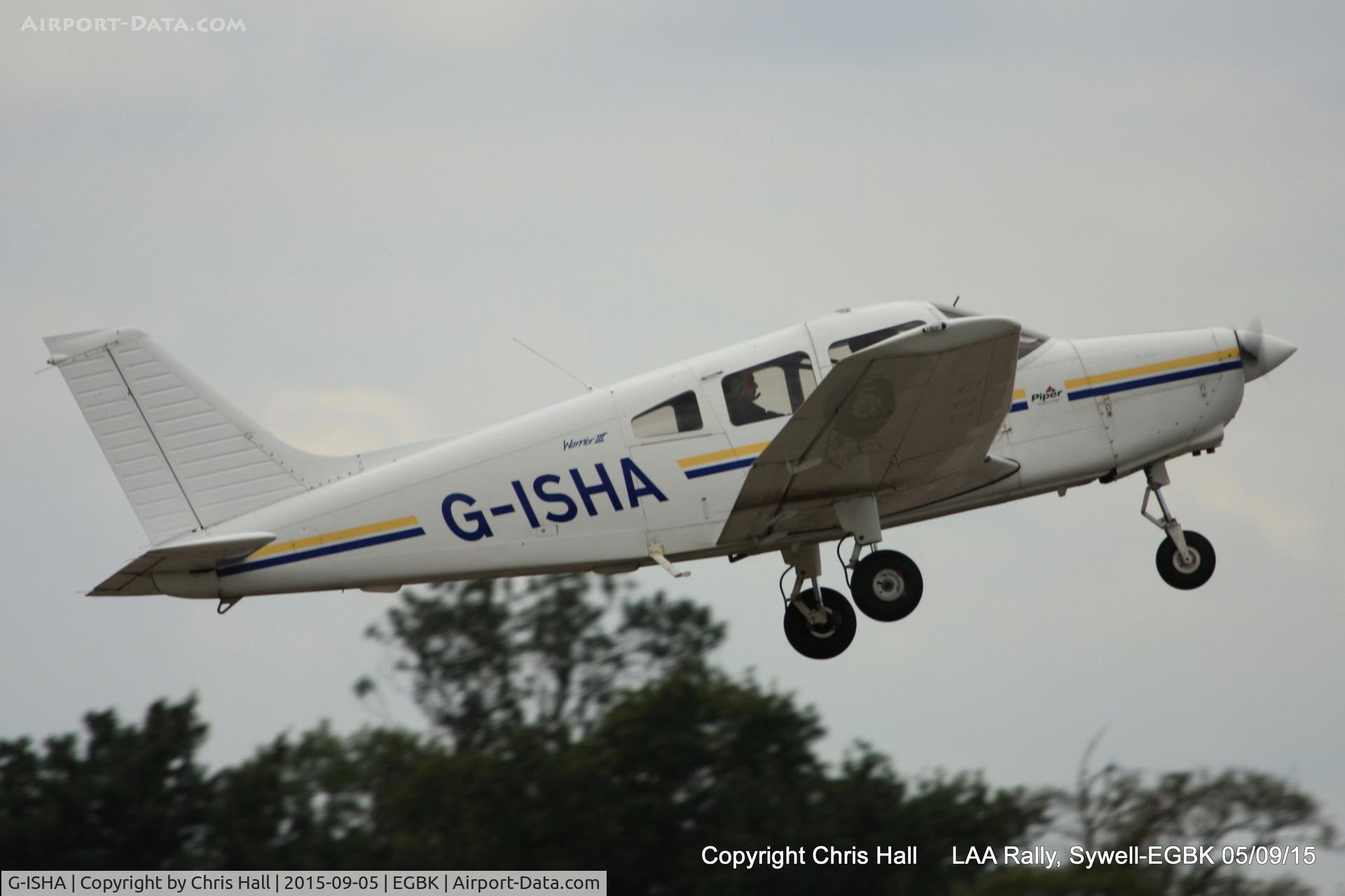 G-ISHA, 2004 Piper PA-28-161 Cherokee Warrior III C/N 2842211, at the LAA Rally 2015, Sywell