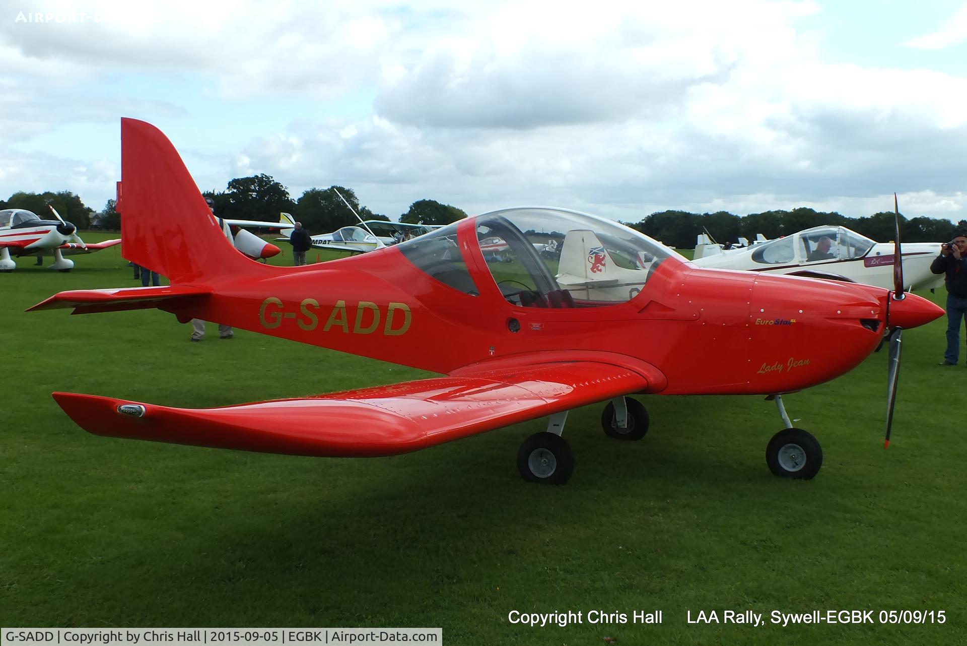 G-SADD, 2015 Evektor EV-97 Eurostar SL C/N 2015-4218, at the LAA Rally 2015, Sywell