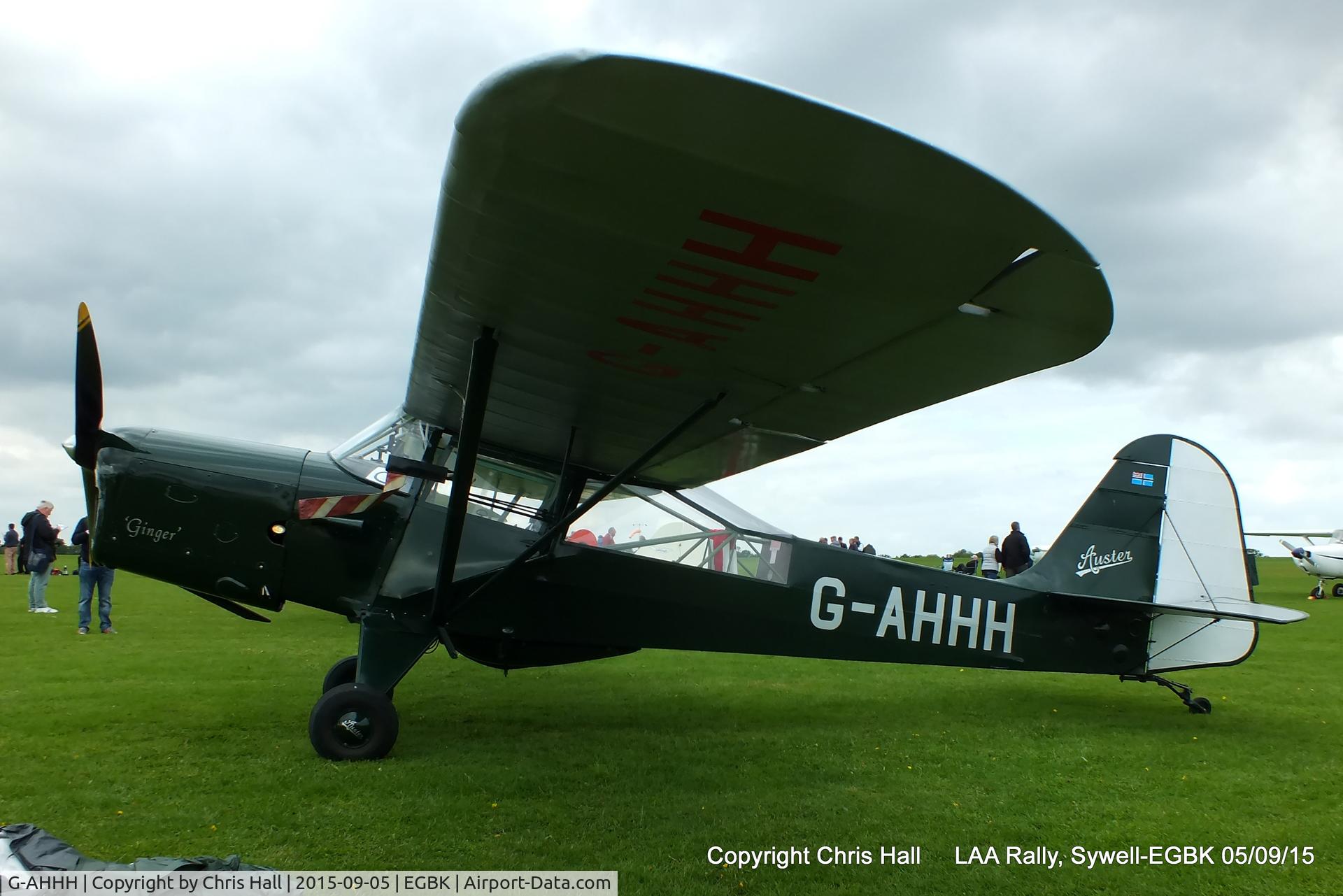 G-AHHH, 1946 Auster J-1N Alpha C/N 2011, at the LAA Rally 2015, Sywell
