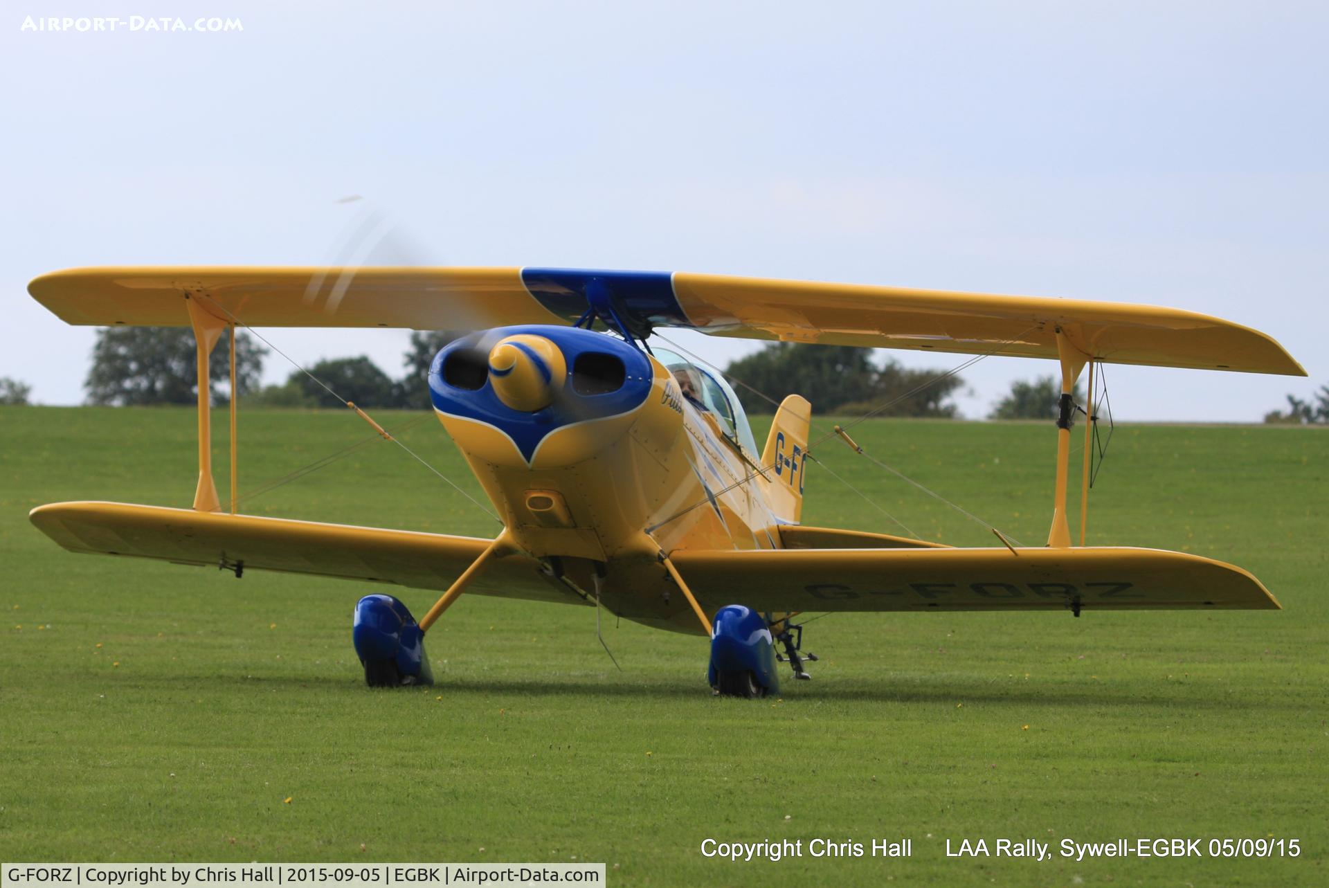 G-FORZ, 1999 Pitts S-1S Special C/N PFA 009-13393, at the LAA Rally 2015, Sywell