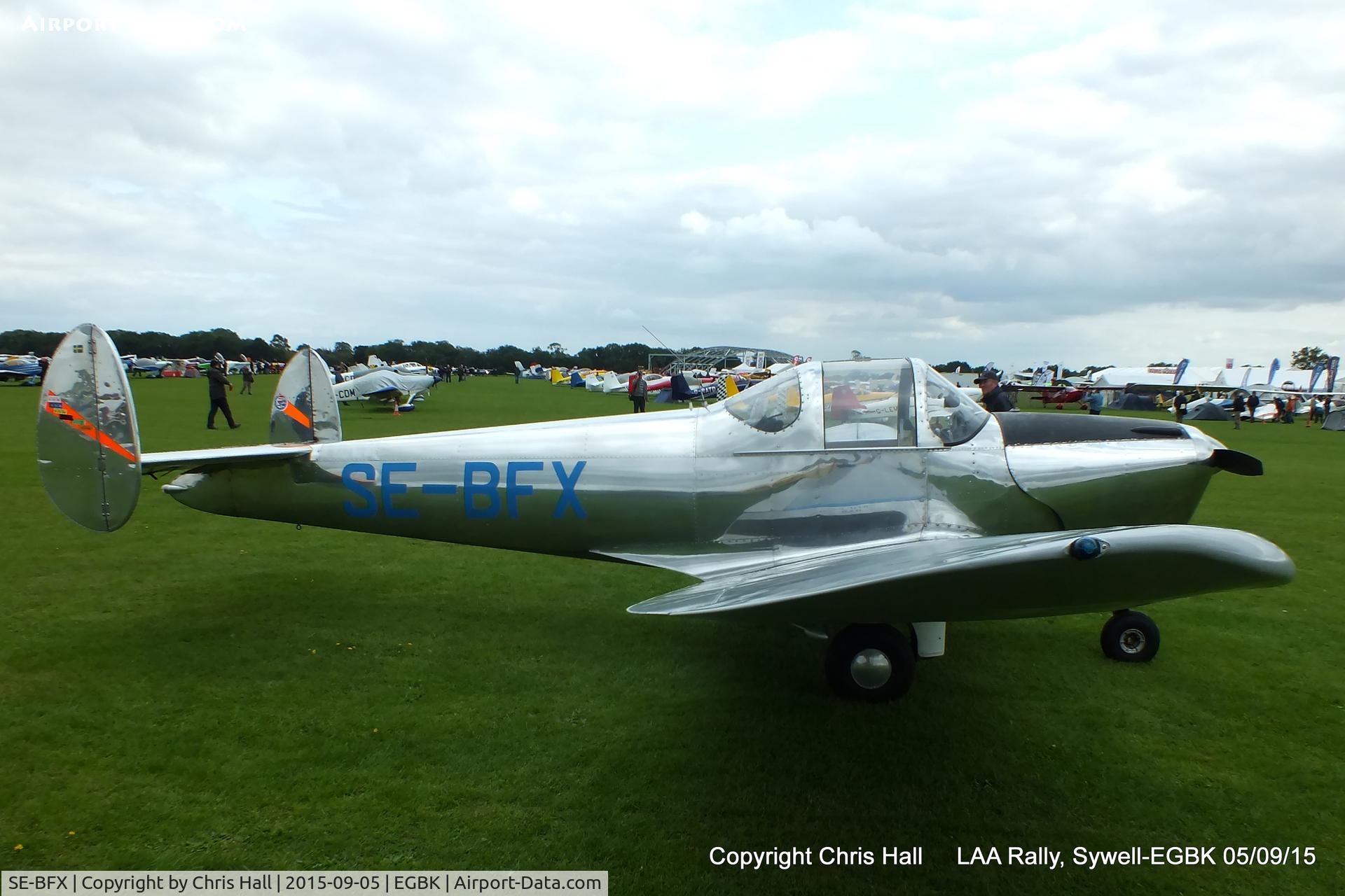SE-BFX, 1947 Erco 415D Ercoupe C/N 4413, at the LAA Rally 2015, Sywell