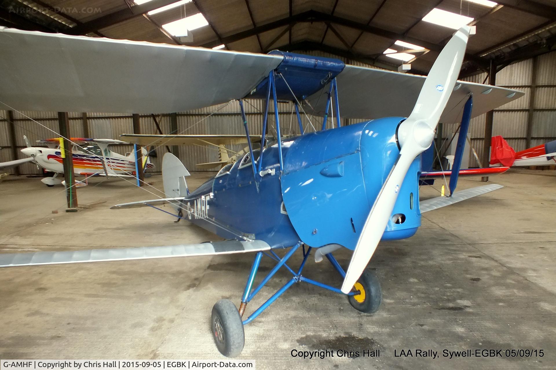 G-AMHF, 1940 De Havilland DH-82A Tiger Moth II C/N 83026, at the LAA Rally 2015, Sywell
