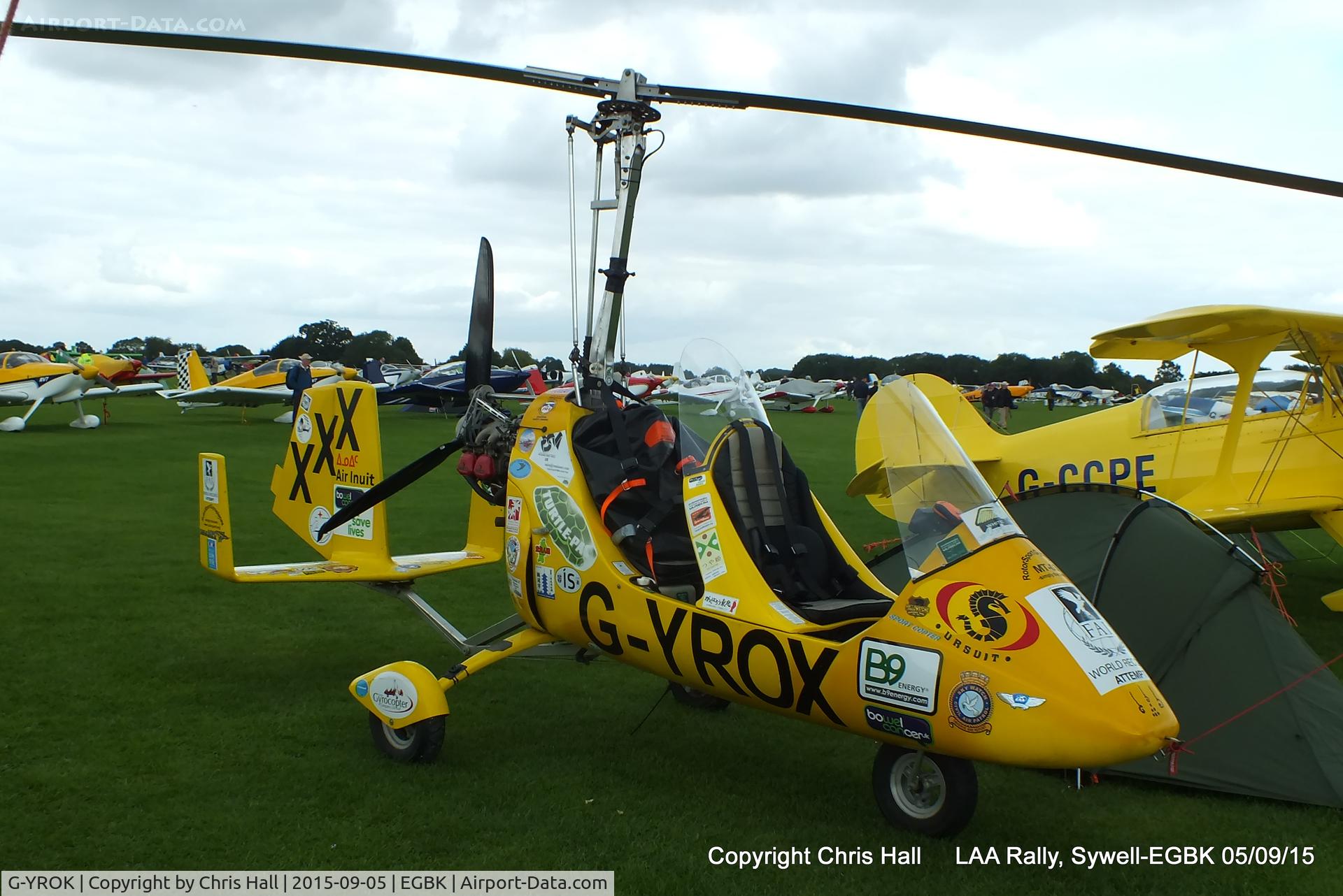 G-YROK, 2012 Magni Gyro M-16C Tandem Trainer C/N 16-12-6904, at the LAA Rally 2015, Sywell