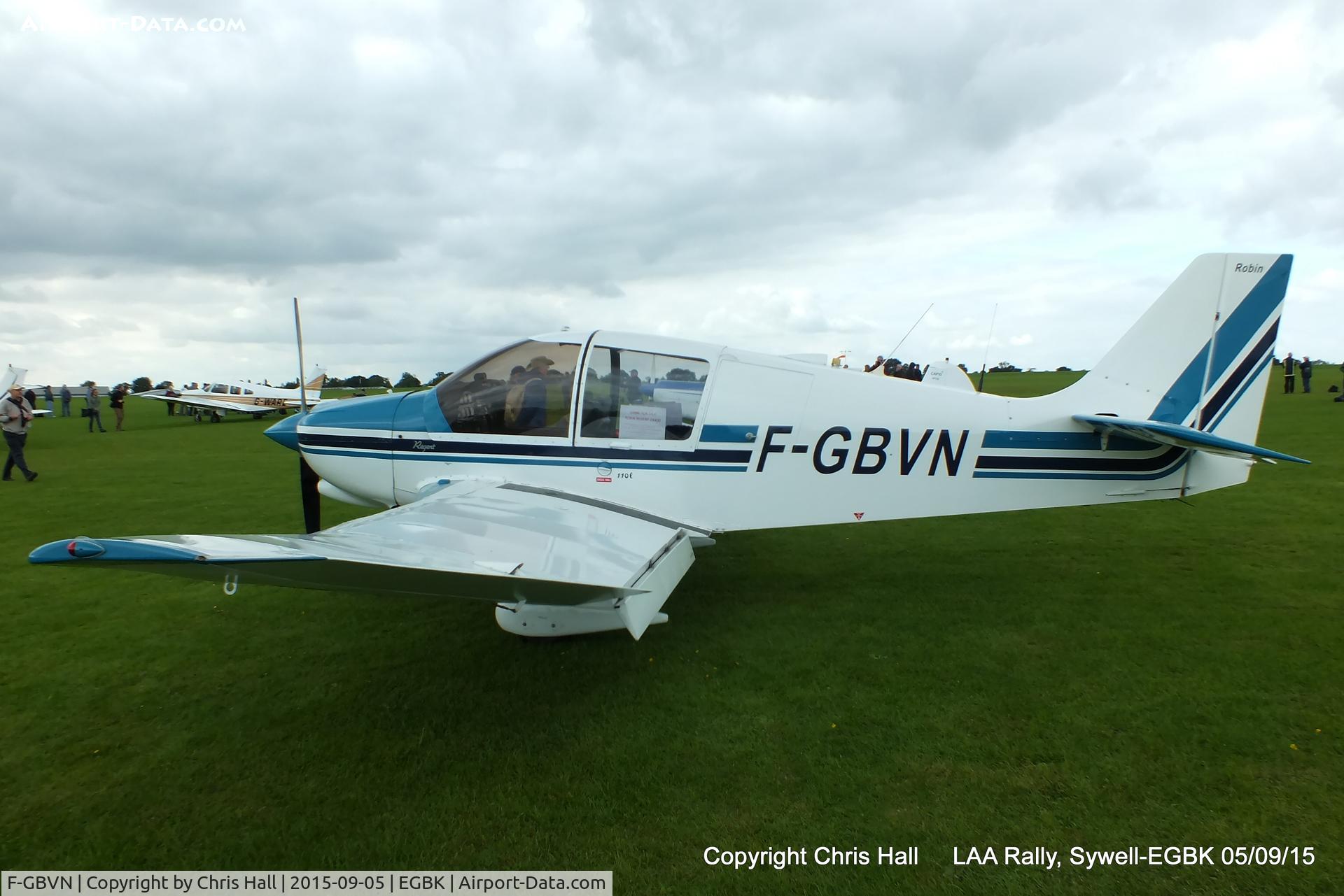 F-GBVN, 1979 Robin DR-400-180 Regent C/N 1408, at the LAA Rally 2015, Sywell