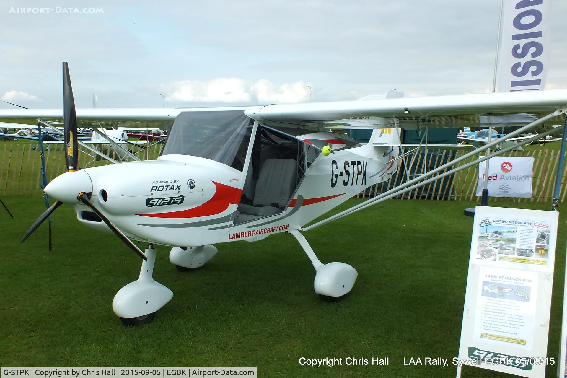 G-STPK, 2012 Lambert Mission M108 C/N LAA 370-15092, at the LAA Rally 2015, Sywell