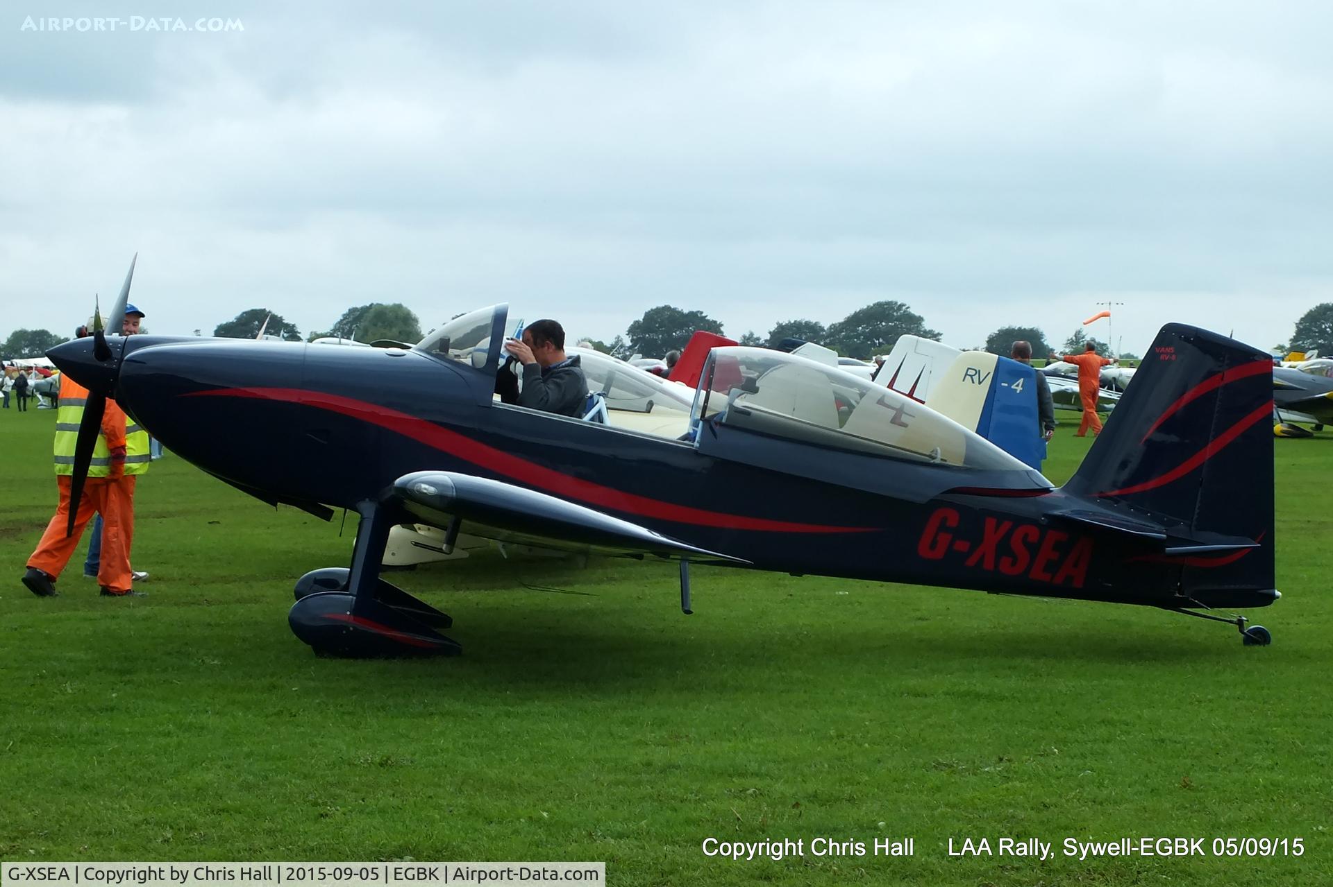 G-XSEA, 2005 Vans RV-8 C/N PFA 303-14228, at the LAA Rally 2015, Sywell