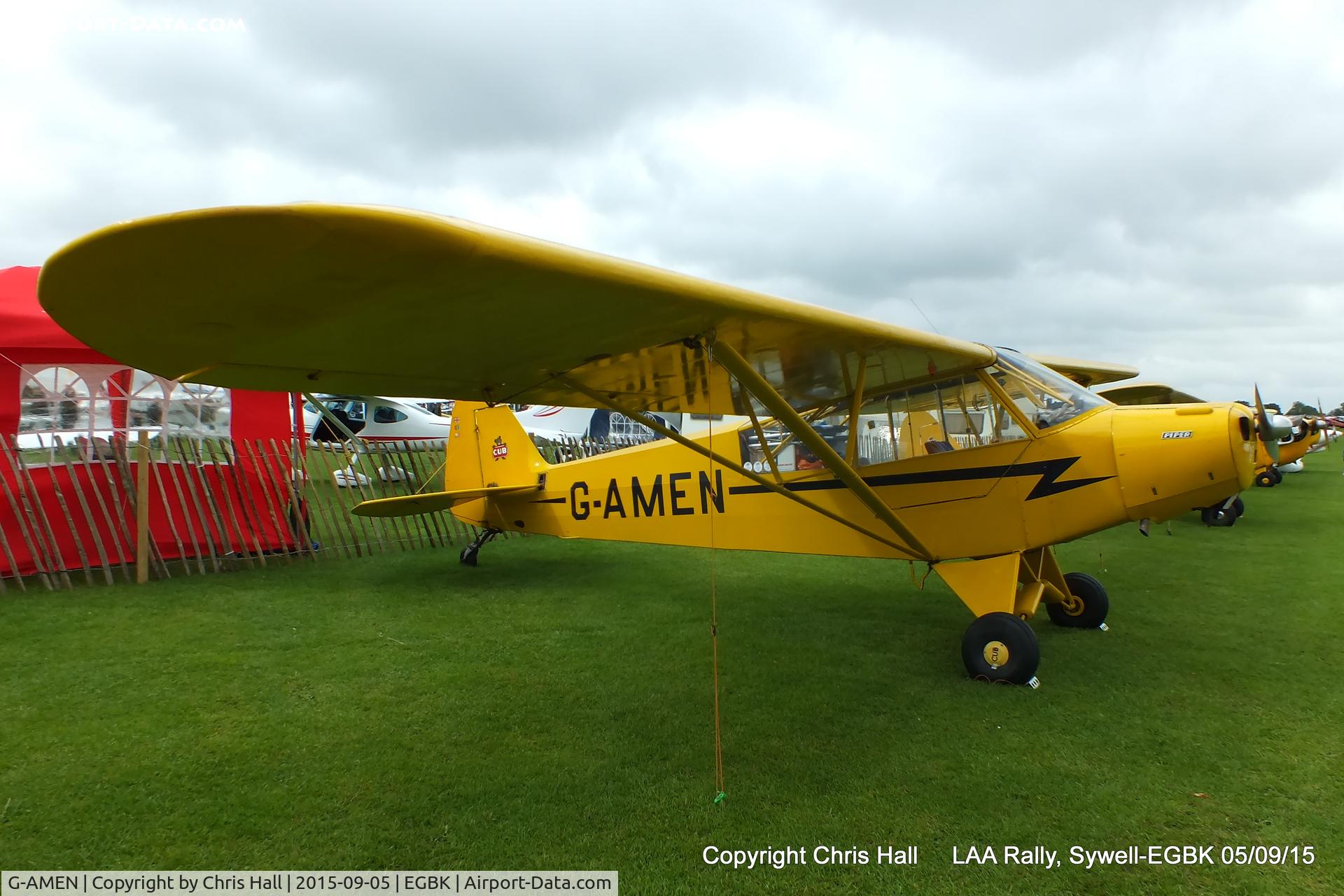 G-AMEN, 1952 Piper L-18C Super Cub C/N 18-1998, at the LAA Rally 2015, Sywell