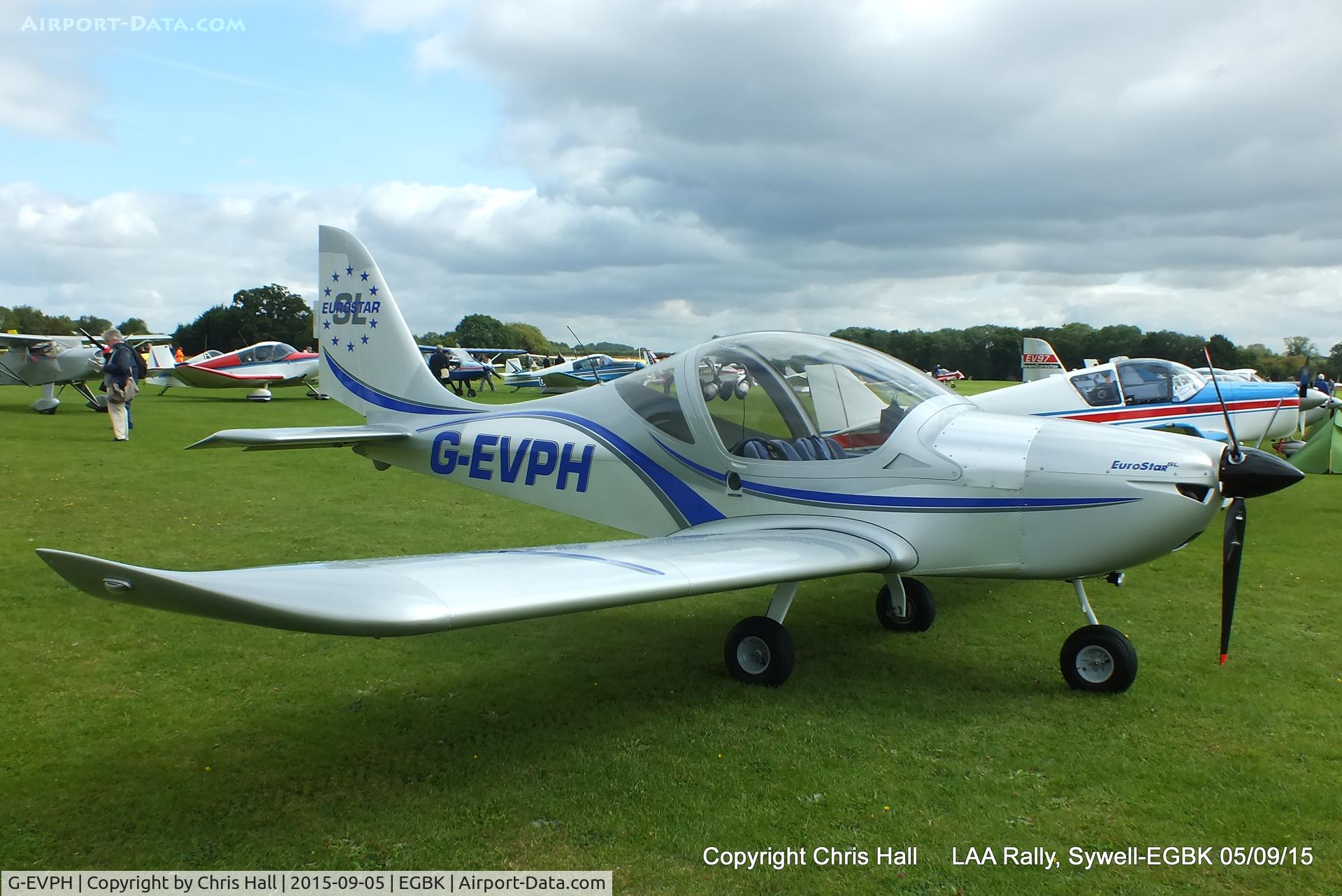 G-EVPH, 2009 Aerotechnik EV-97 Eurostar SL C/N LAA 315B-14951, at the LAA Rally 2015, Sywell