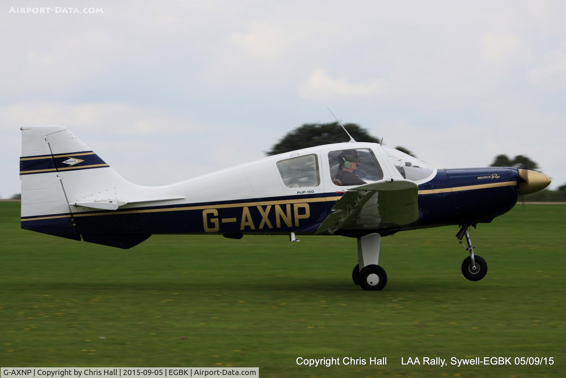 G-AXNP, 1969 Beagle B-121 Pup Series 2 (Pup 150) C/N B121-106, at the LAA Rally 2015, Sywell