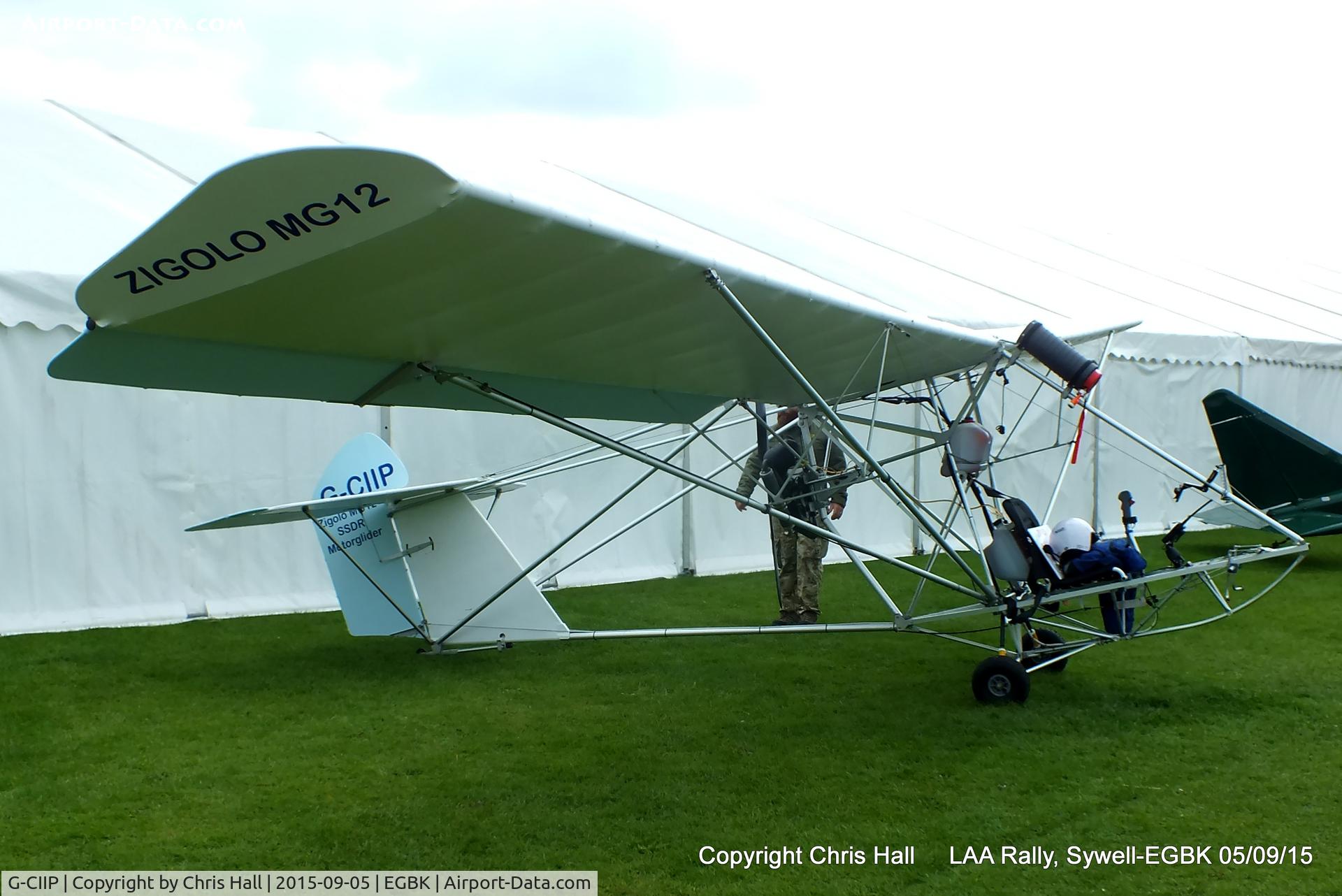 G-CIIP, 2014 Aviad Zigolo MG12 C/N 006, at the LAA Rally 2015, Sywell