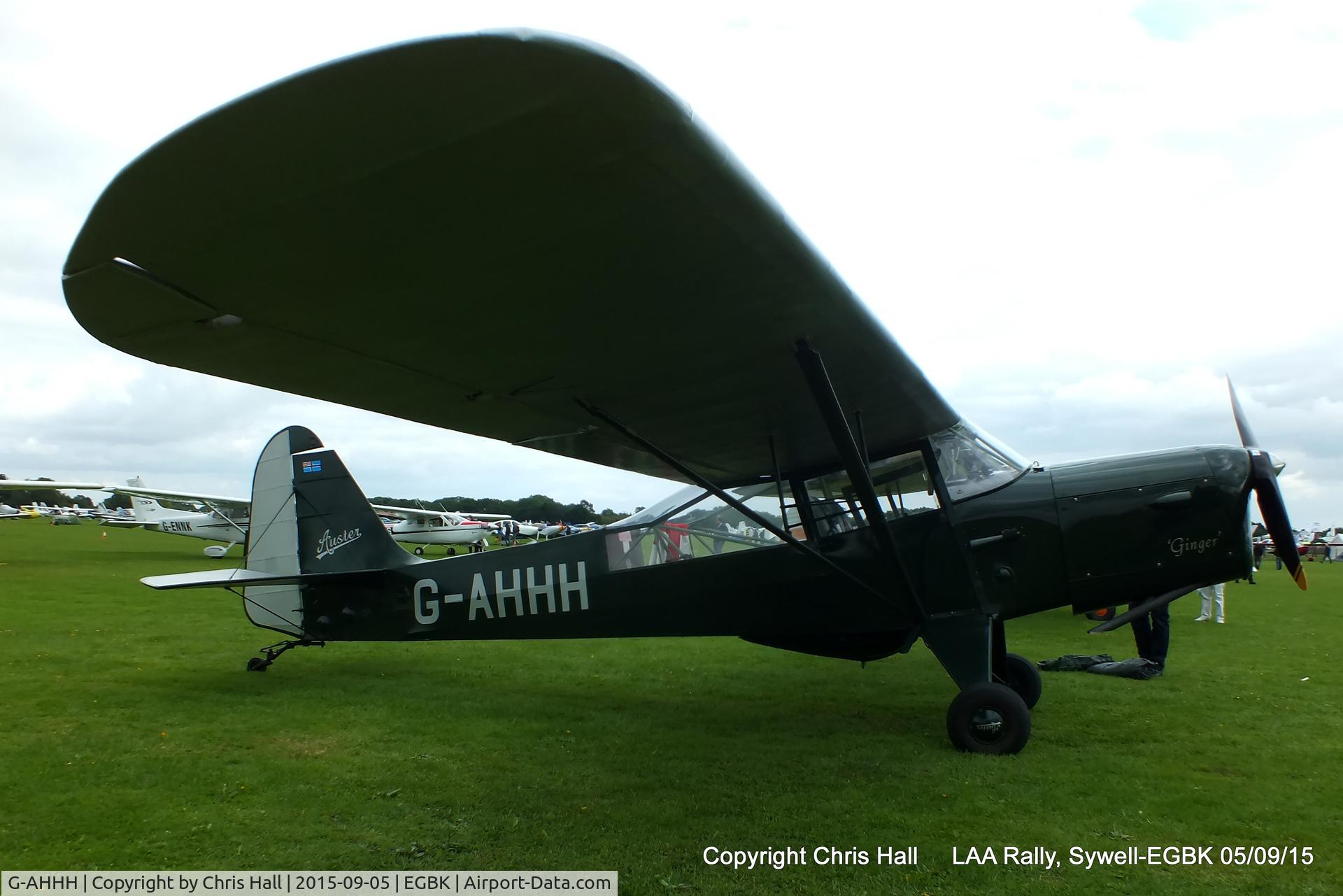 G-AHHH, 1946 Auster J-1N Alpha C/N 2011, at the LAA Rally 2015, Sywell