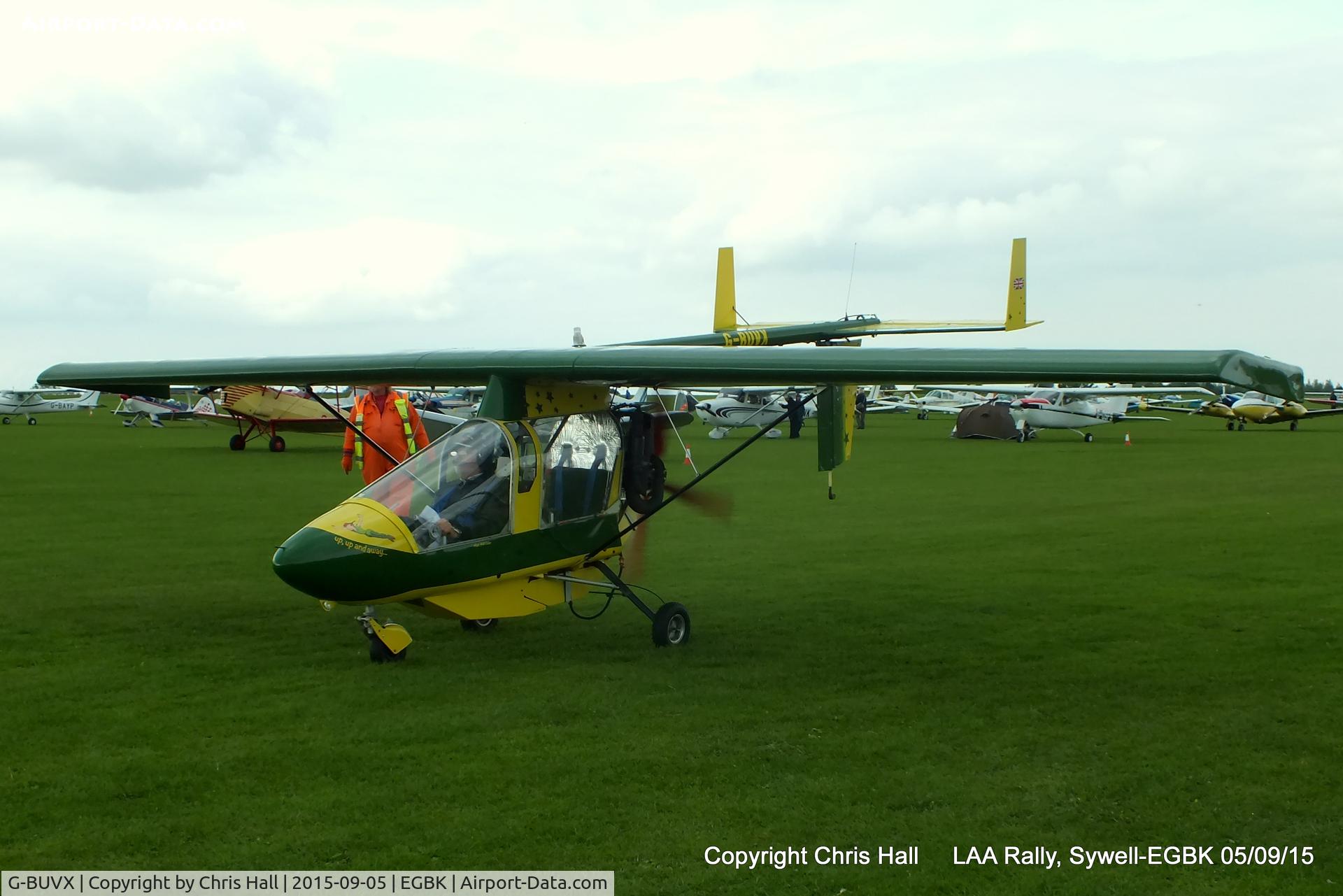 G-BUVX, 1994 CFM Streak Shadow C/N PFA 206-12410, at the LAA Rally 2015, Sywell