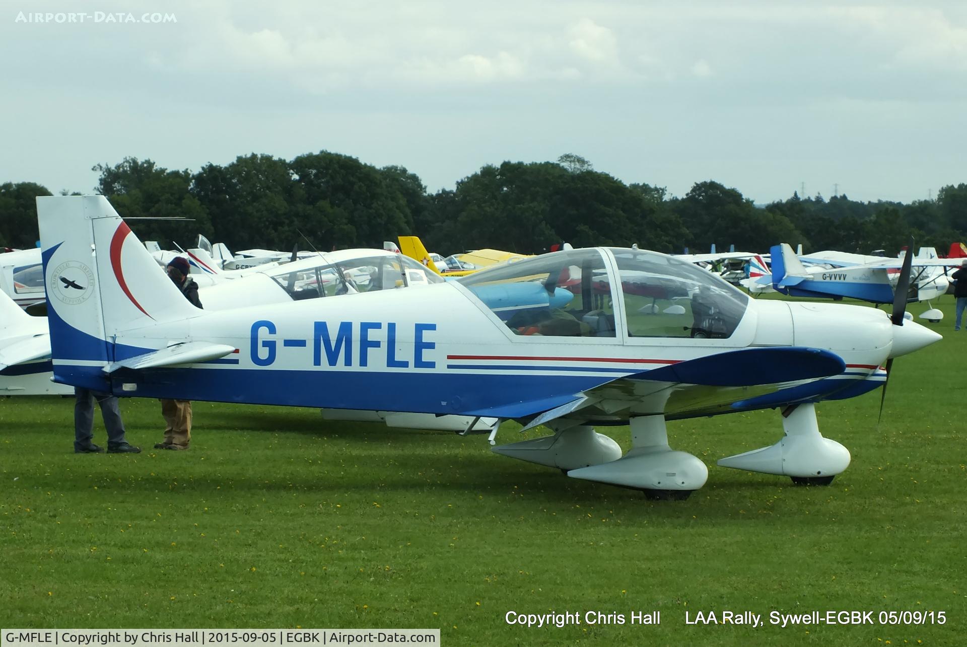 G-MFLE, 1999 Robin HR-200-120B C/N 335, at the LAA Rally 2015, Sywell