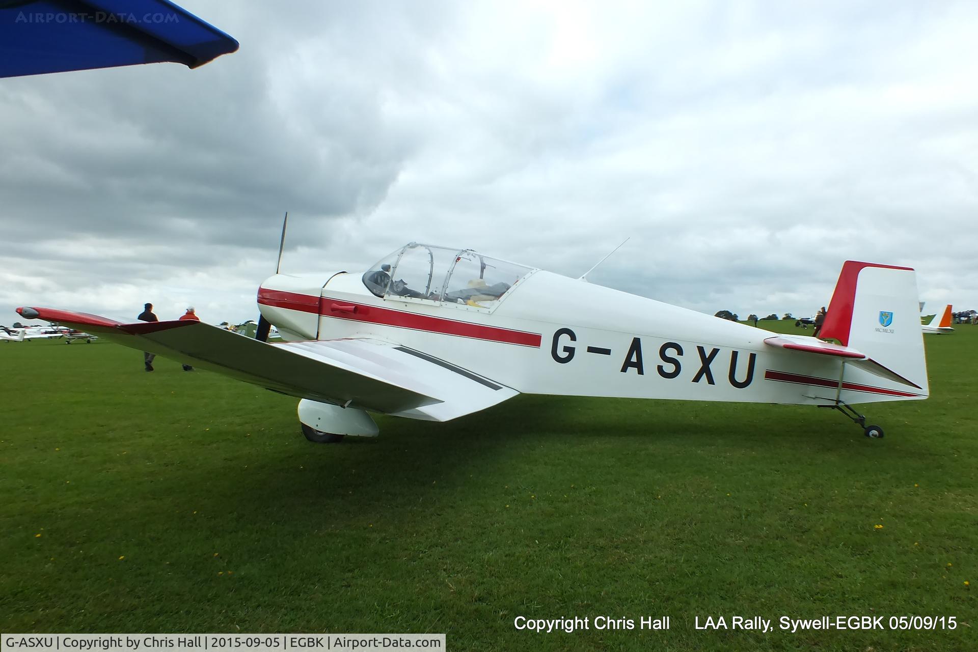 G-ASXU, 1961 Jodel (Wassmer) D-120A Paris-Nice C/N 196, at the LAA Rally 2015, Sywell
