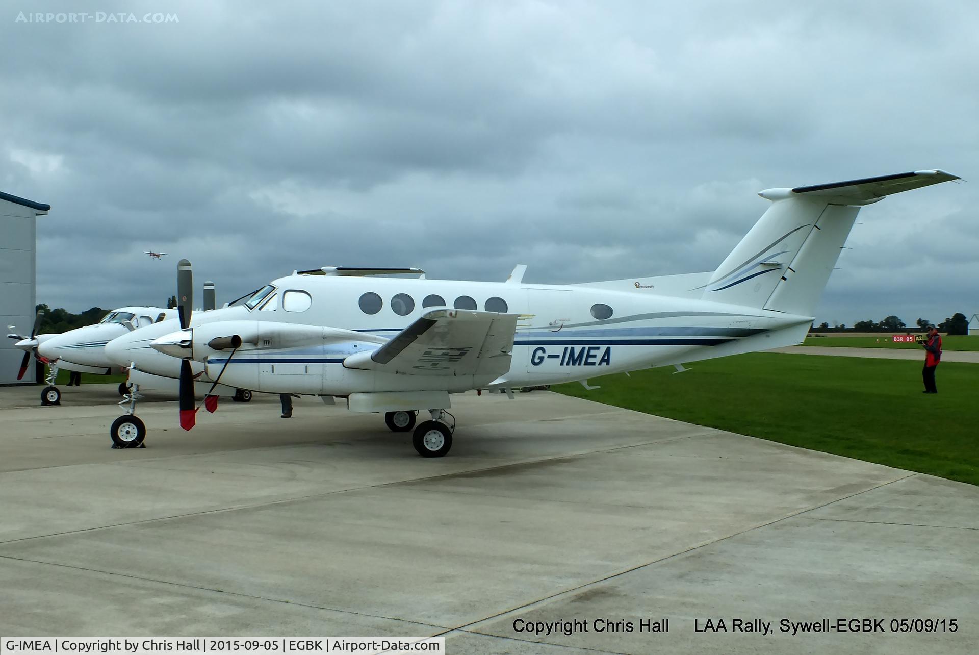 G-IMEA, 1977 Beech 200 Super King Air C/N BB-302, at the LAA Rally 2015, Sywell
