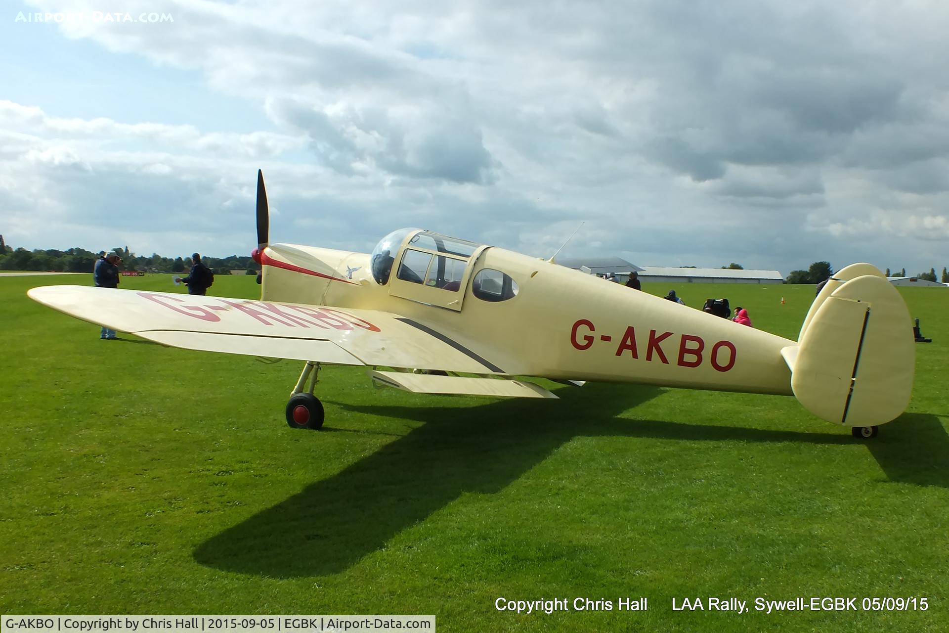 G-AKBO, 1947 Miles M38 Messenger 2A C/N 6378, at the LAA Rally 2015, Sywell