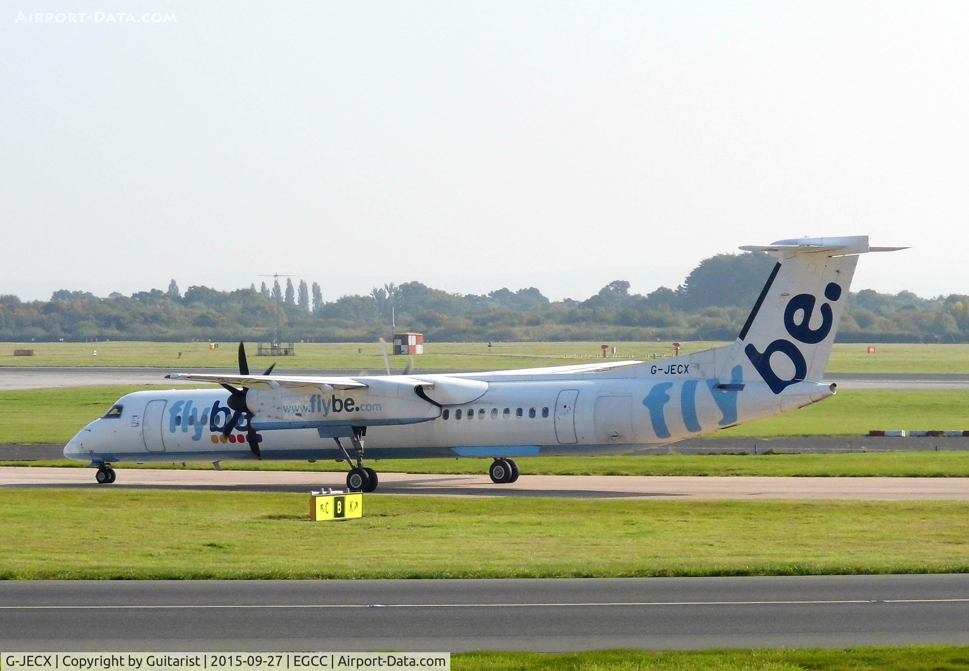 G-JECX, 2007 De Havilland Canada DHC-8-402Q Dash 8 C/N 4155, At Manchester