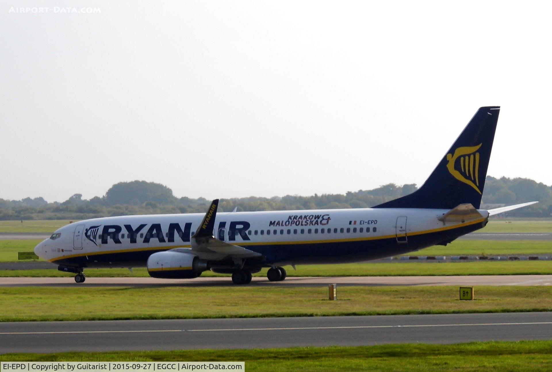 EI-EPD, 2011 Boeing 737-8AS C/N 40310, At Manchester