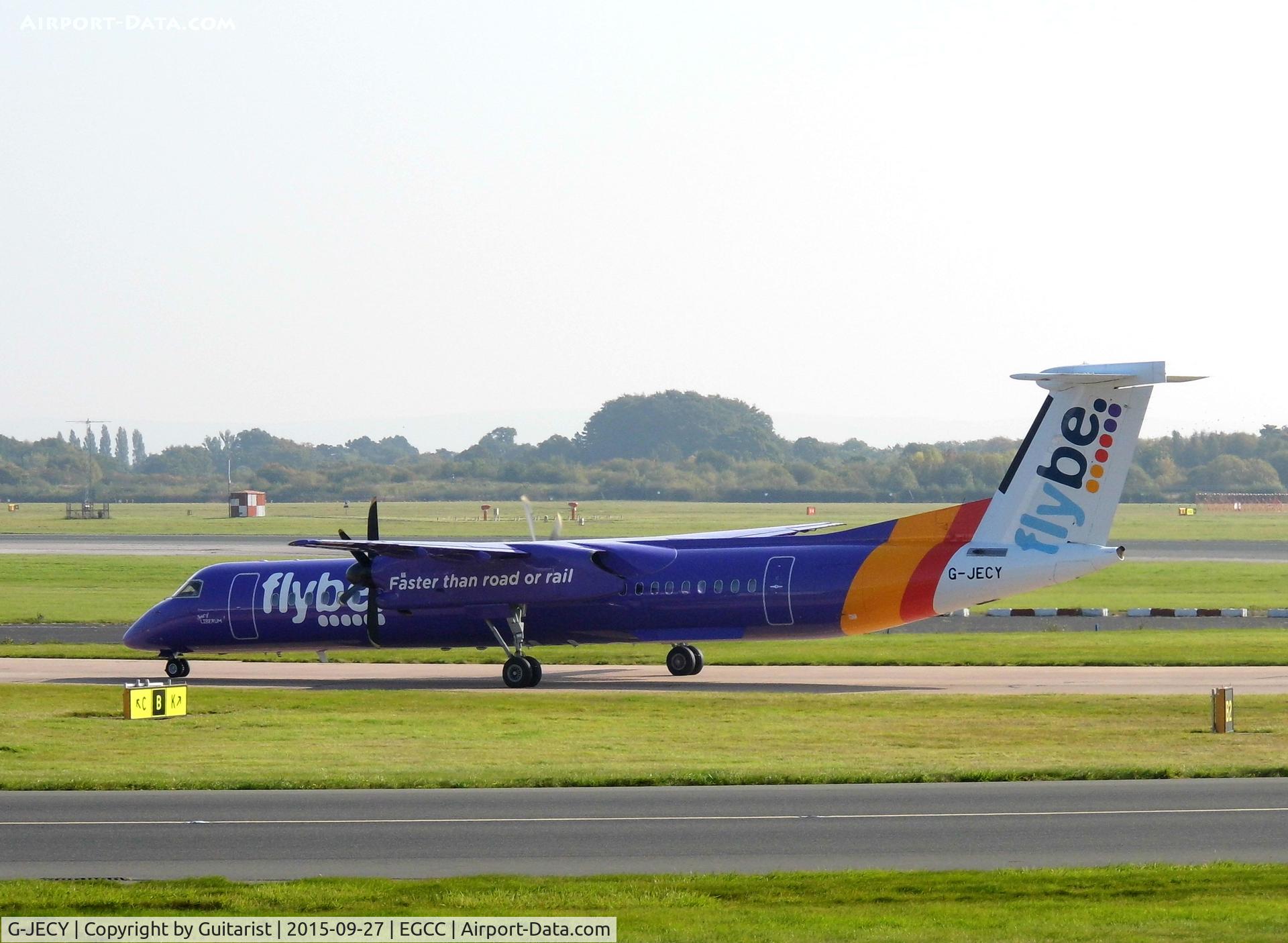 G-JECY, 2007 De Havilland Canada DHC-8-402Q Dash 8 C/N 4157, At Manchester