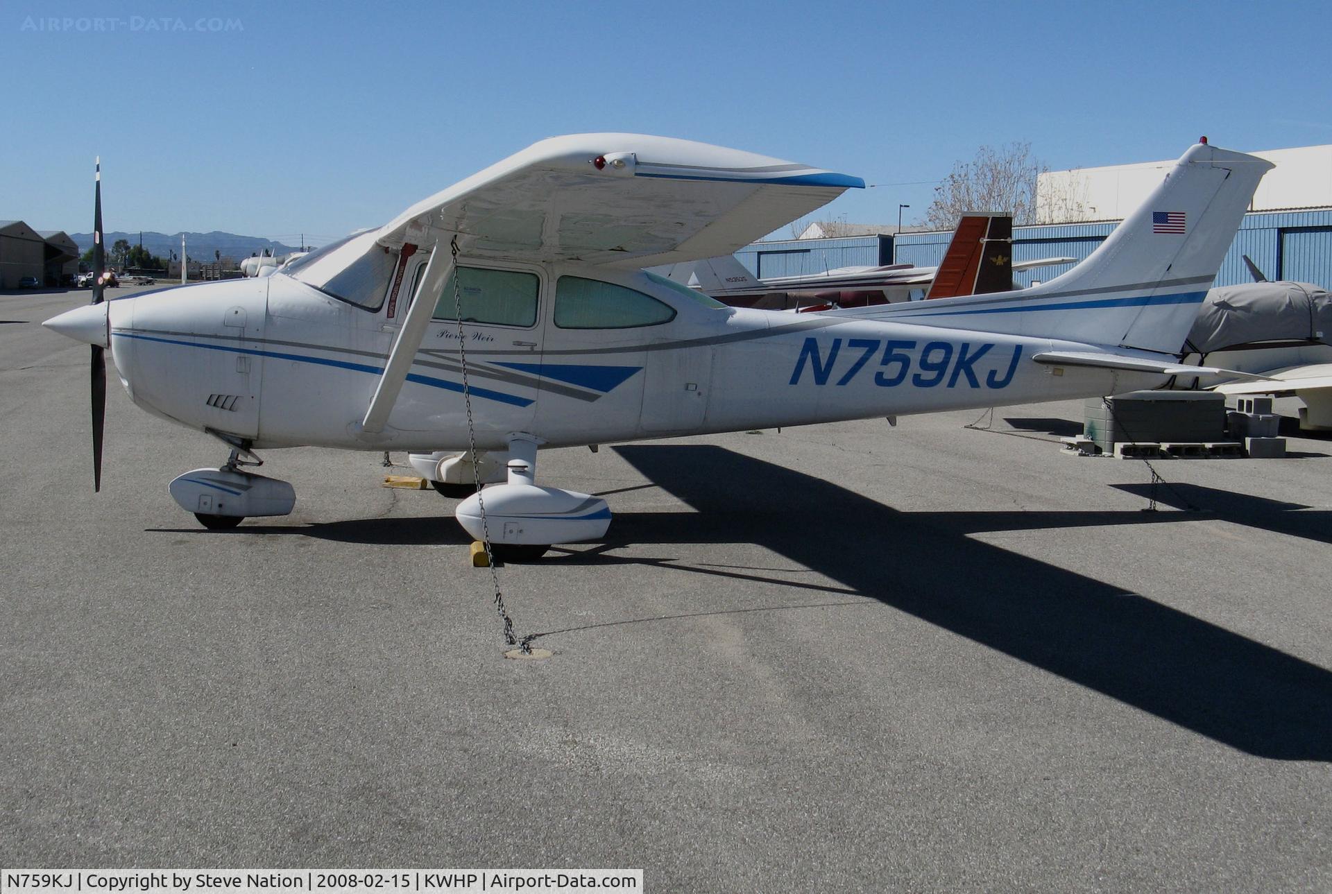 N759KJ, 1977 Cessna 182Q Skylane C/N 18266052, Locally-based 1977 Cessna 182Q Skylane @ Whiteman Airport, Pacoima, CA
