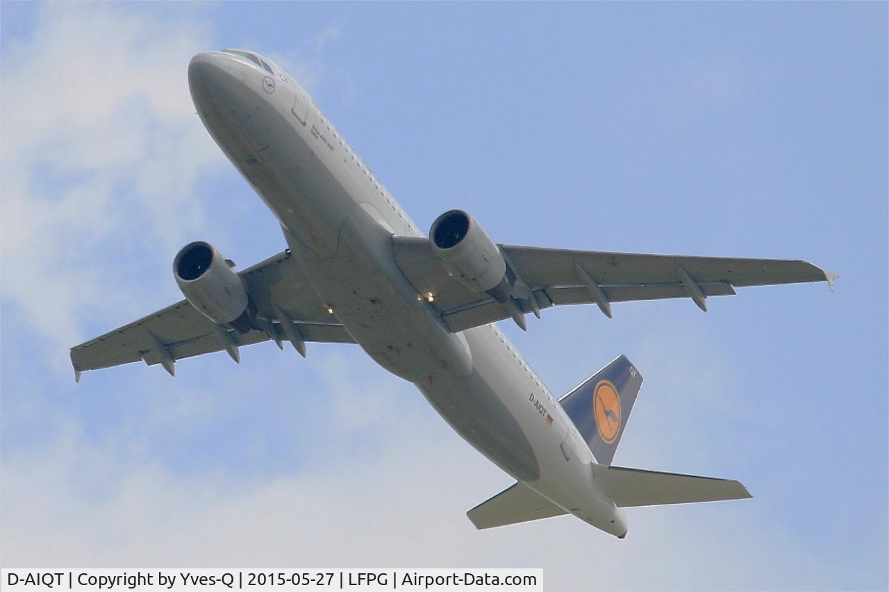 D-AIQT, 2000 Airbus A320-211 C/N 1337, Airbus A320-211, Take off Rwy 27L, Roissy Charles De Gaulle Airport (LFPG-CDG)