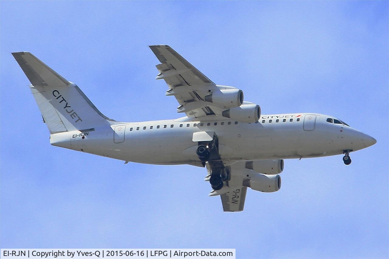 EI-RJN, 1999 BAE Systems Avro 146-RJ85 C/N E.2351, British Aerospace Avro 146-RJ85, Short approach rwy 08R, Roissy Charles De Gaulle Airport (LFPG-CDG)