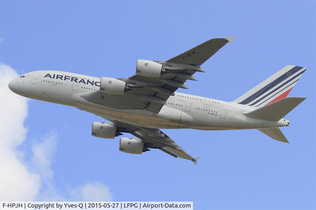 F-HPJH, 2011 Airbus A380-861 C/N 099, Airbus A380-861, Take off Rwy 27L, Roissy Charles De Gaulle Airport (LFPG-CDG)