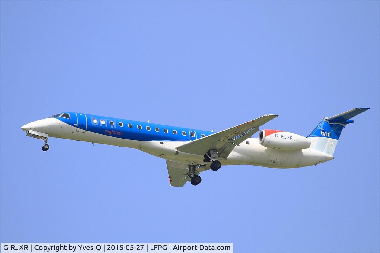 G-RJXR, 1998 Embraer EMB-145EP (ERJ-145EP) C/N 145070, Embraer EMB-145EP (ERJ-145EP), Short approach rwy 27R, Roissy Charles De Gaulle Airport (LFPG-CDG)