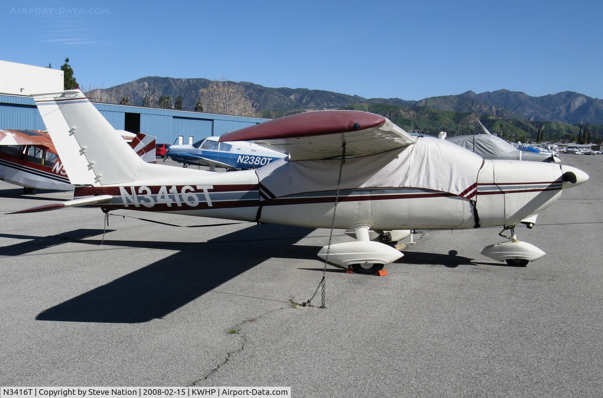 N3416T, 1967 Cessna 177 Cardinal C/N 17700716, Locally-based Cessna 177 Cardinal with cockpit cover @ Whiteman Airport, Pacoima, CA