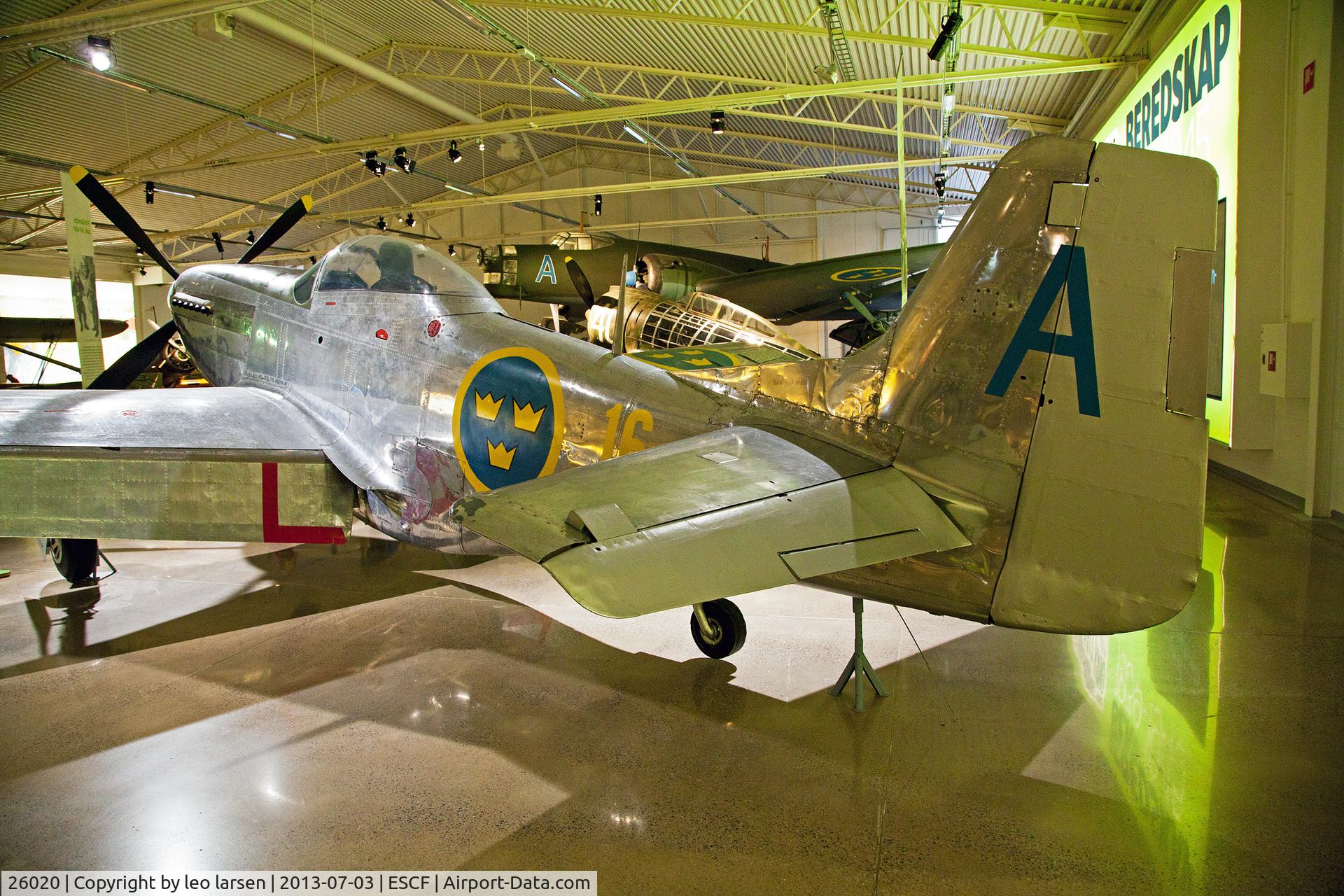 26020, 1944 North American J-26 (P-51D) C/N 122-31718, Flygvapen Museum Linköping 3.7.13