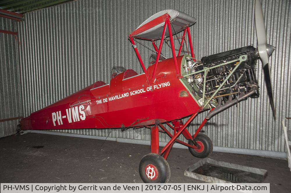 PH-VMS, 1935 De Havilland DH-82A Tiger Moth II C/N 3318, seen stored in a hangar at Kjeller