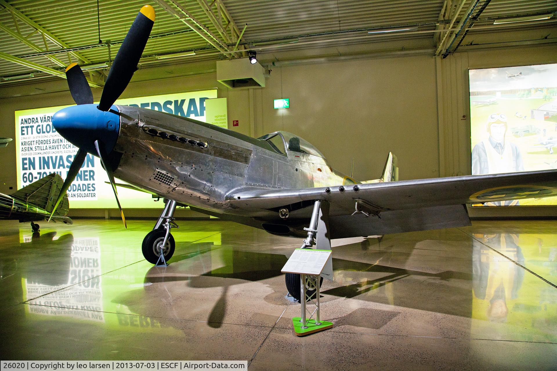 26020, 1944 North American J-26 (P-51D) C/N 122-31718, Flygvapen Museum Linköping 3.7.13