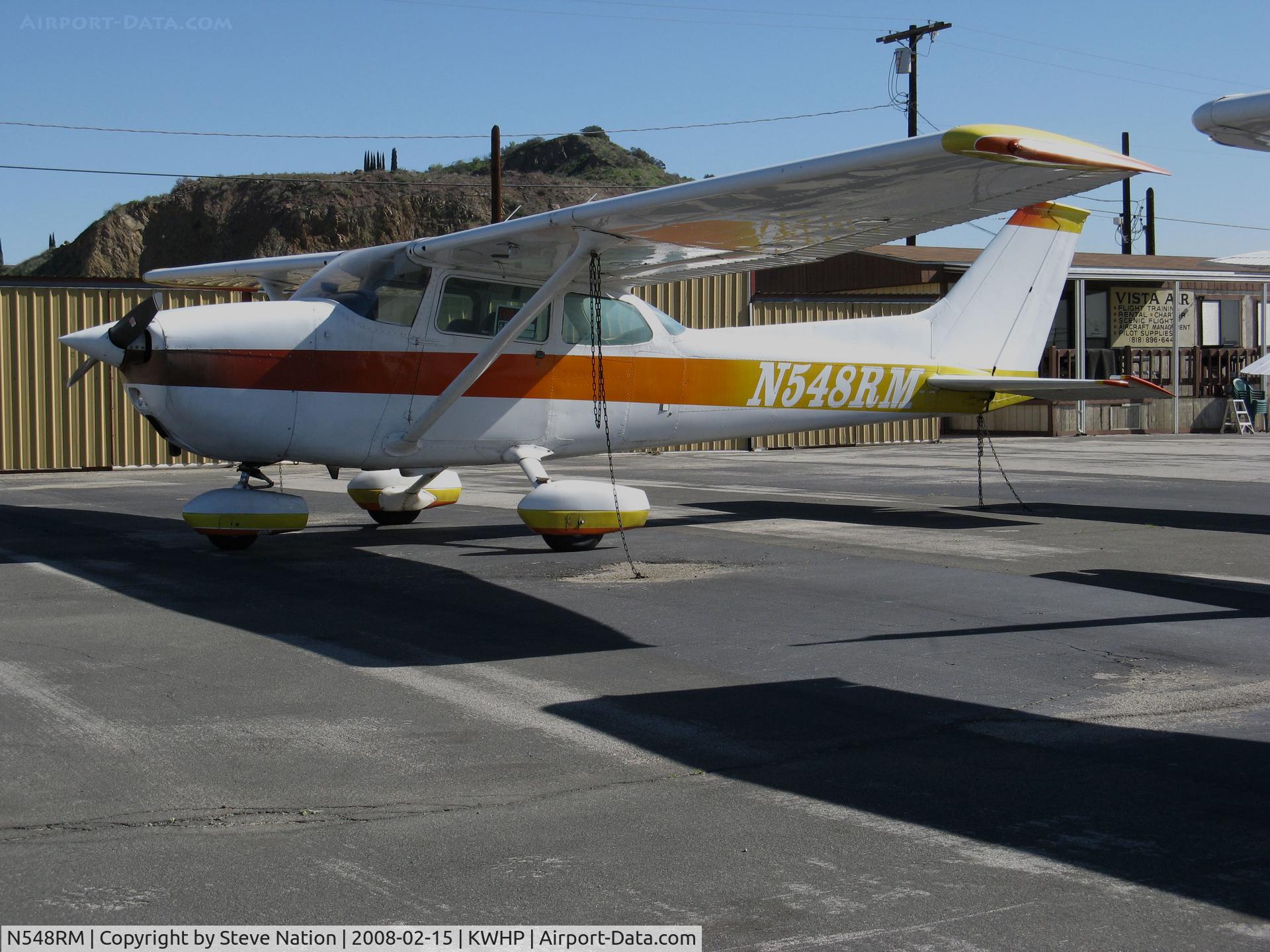 N548RM, 1973 Cessna 172M C/N 17262648, Locally-based 1973 Cessna 172M @ Whiteman Airport, Pacoima, CA (sold to Sharman Enterprises, Vacaville, CA on November 2008 and cancelled as exported to South Africa on January 7, 2010)